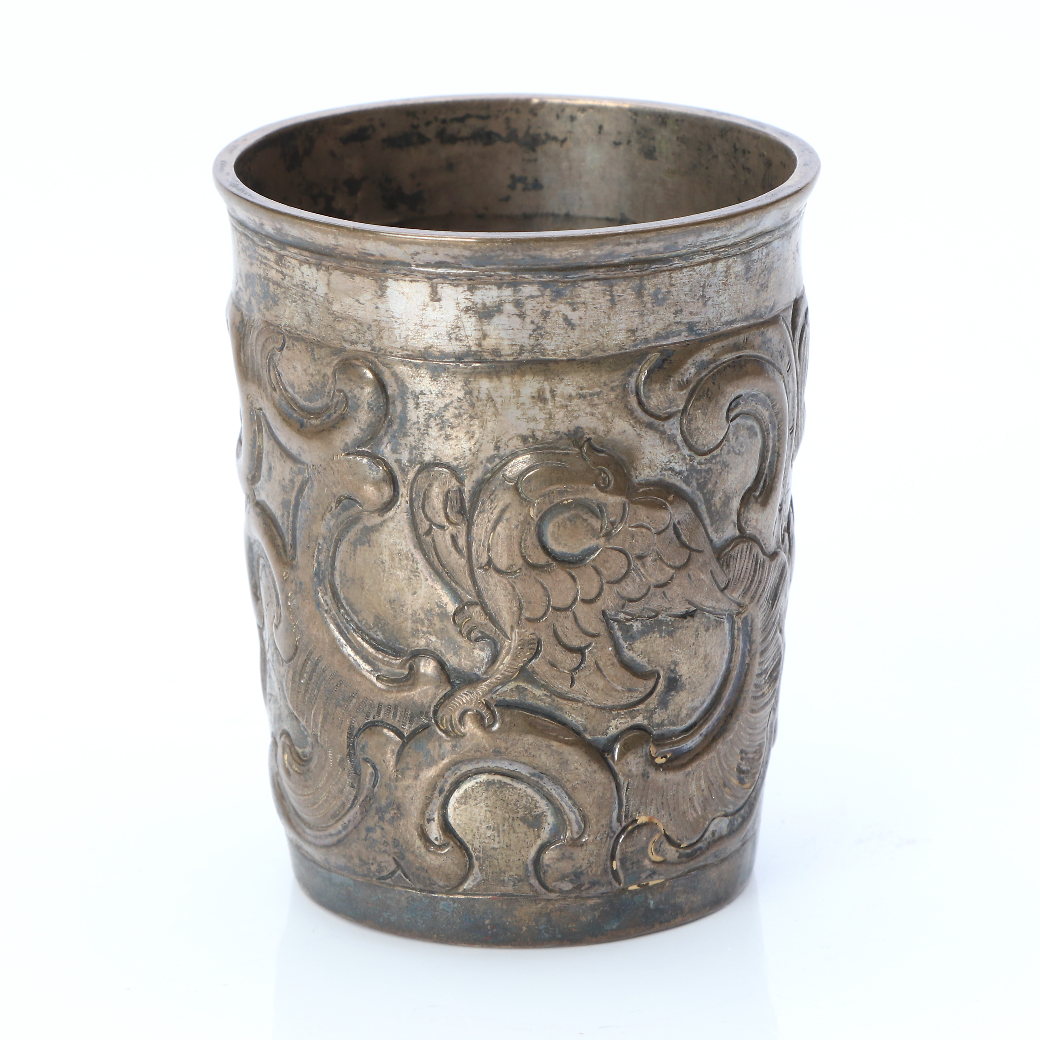 BÄGARE. Silver. Moskva 1780. Vikt ca 75 gram.