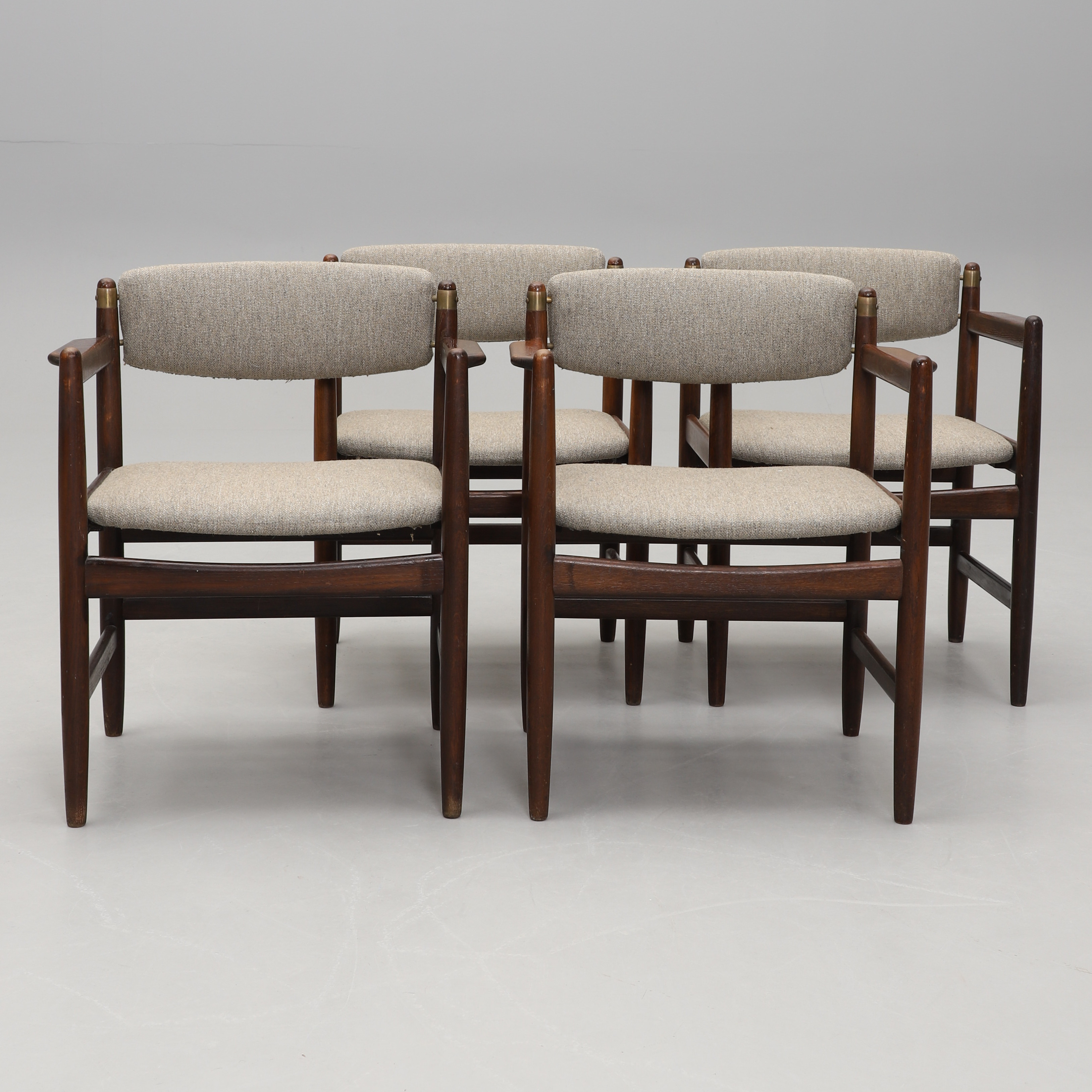 BØRGE MOGENSEN. Karmstolar, 4 st, modell 573, Karl Andersson & Söner, Huskvarna, 1960-tal.