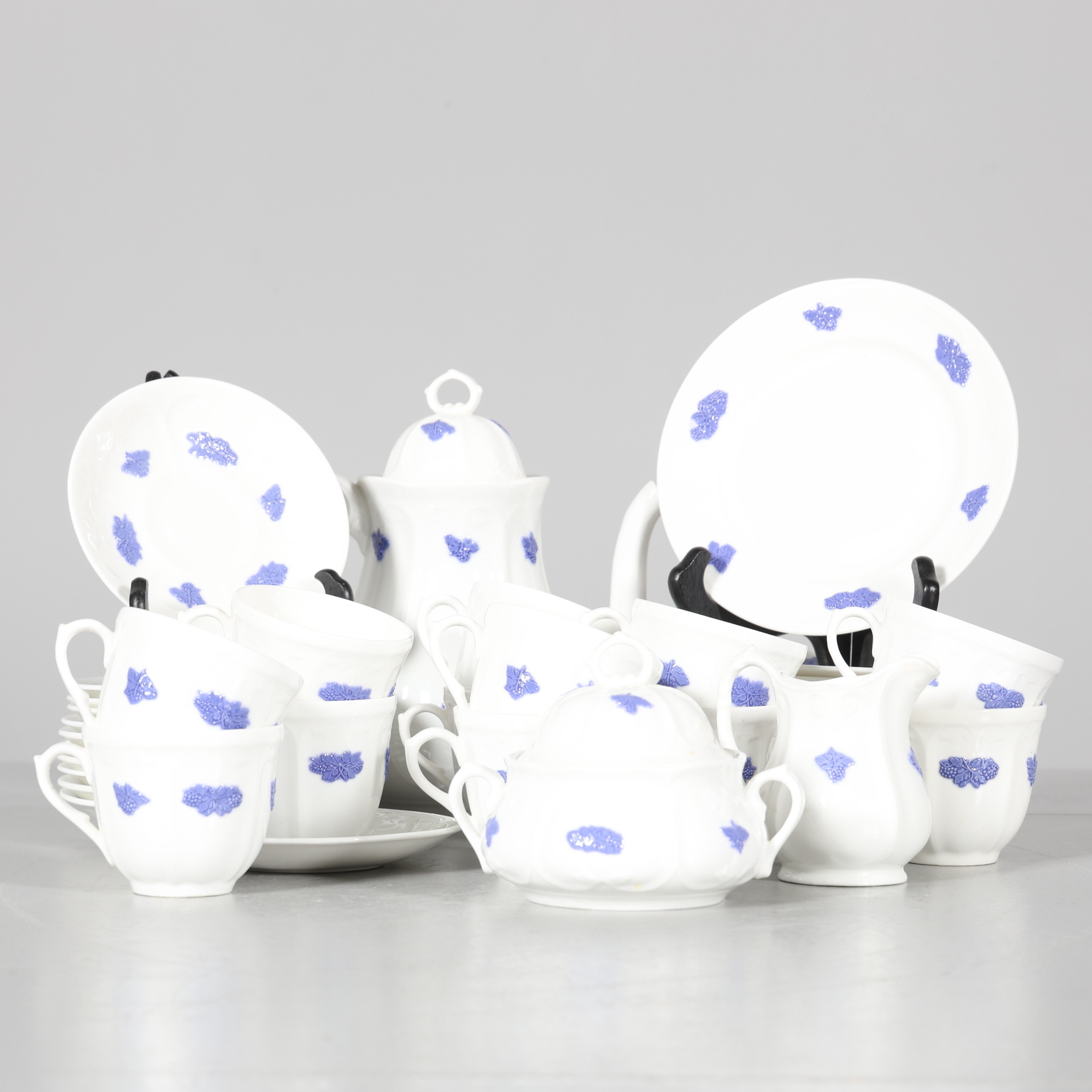 SERVISDELAR, 39 delar, "Blå blom" Gustavsberg.