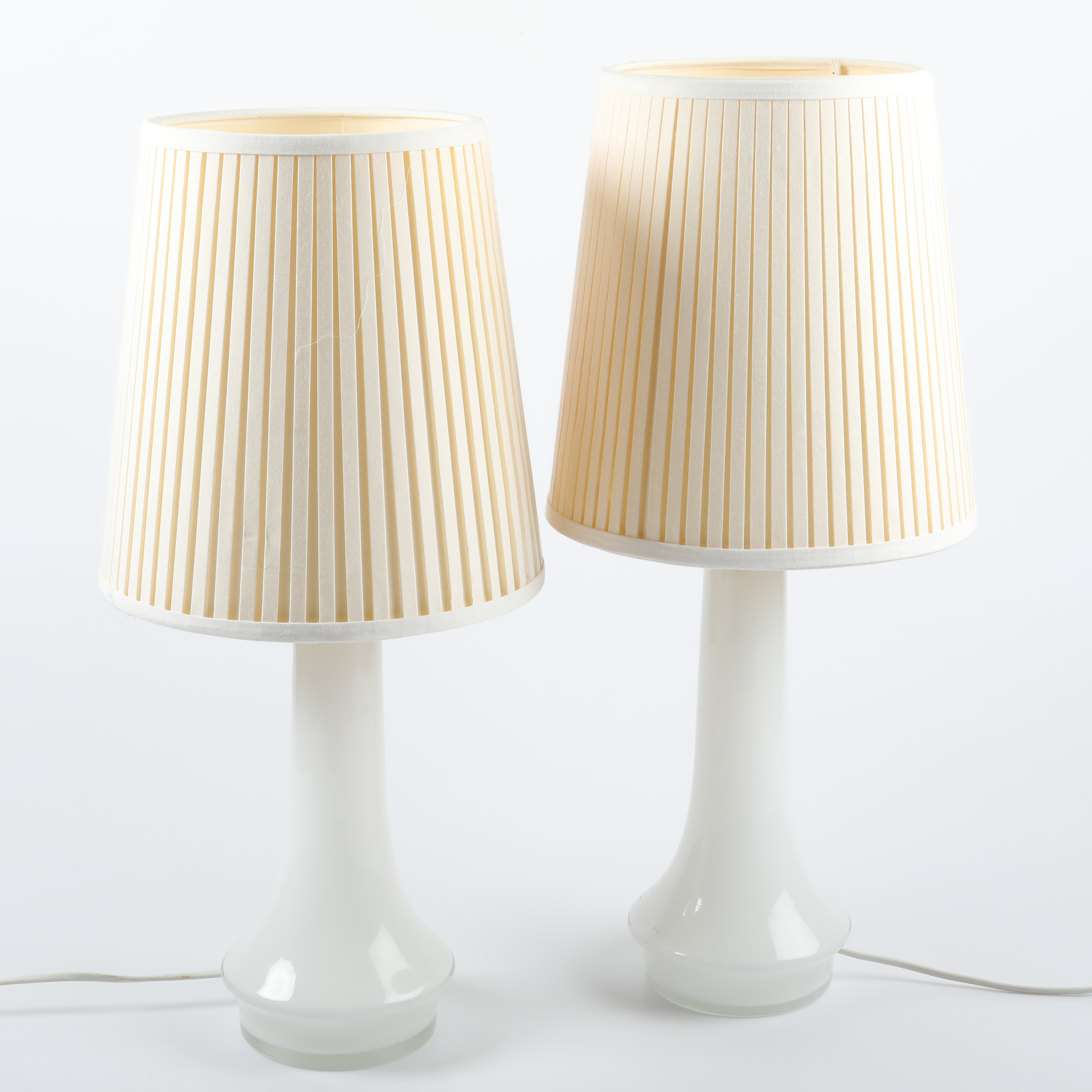 GERT NYSTRÖM. Bordslampor, 1 par, glas, 1900-tal.