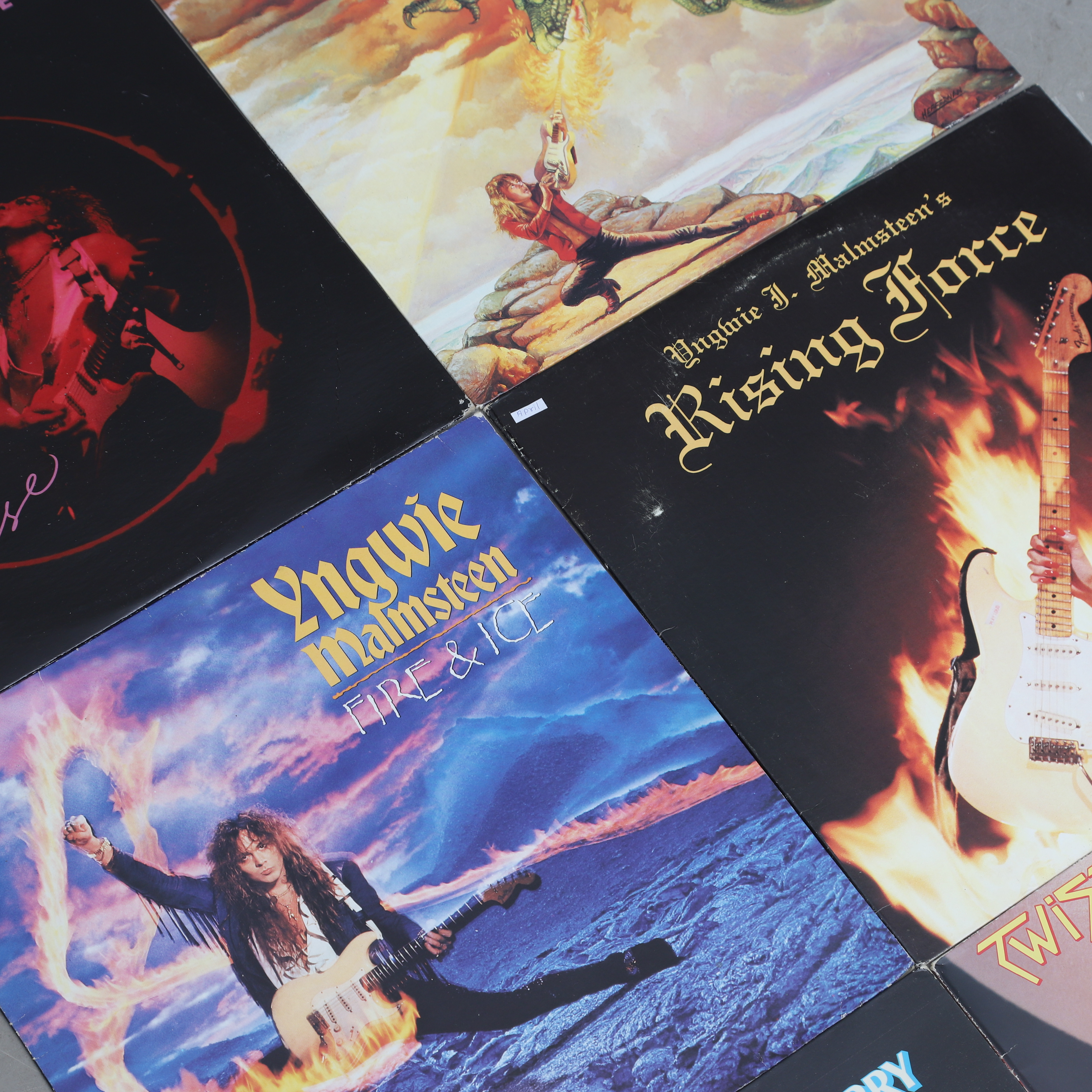 VINYLSKIVOR, 8 st, b.la. Yngwie Malmsteen/Twisted Sister.