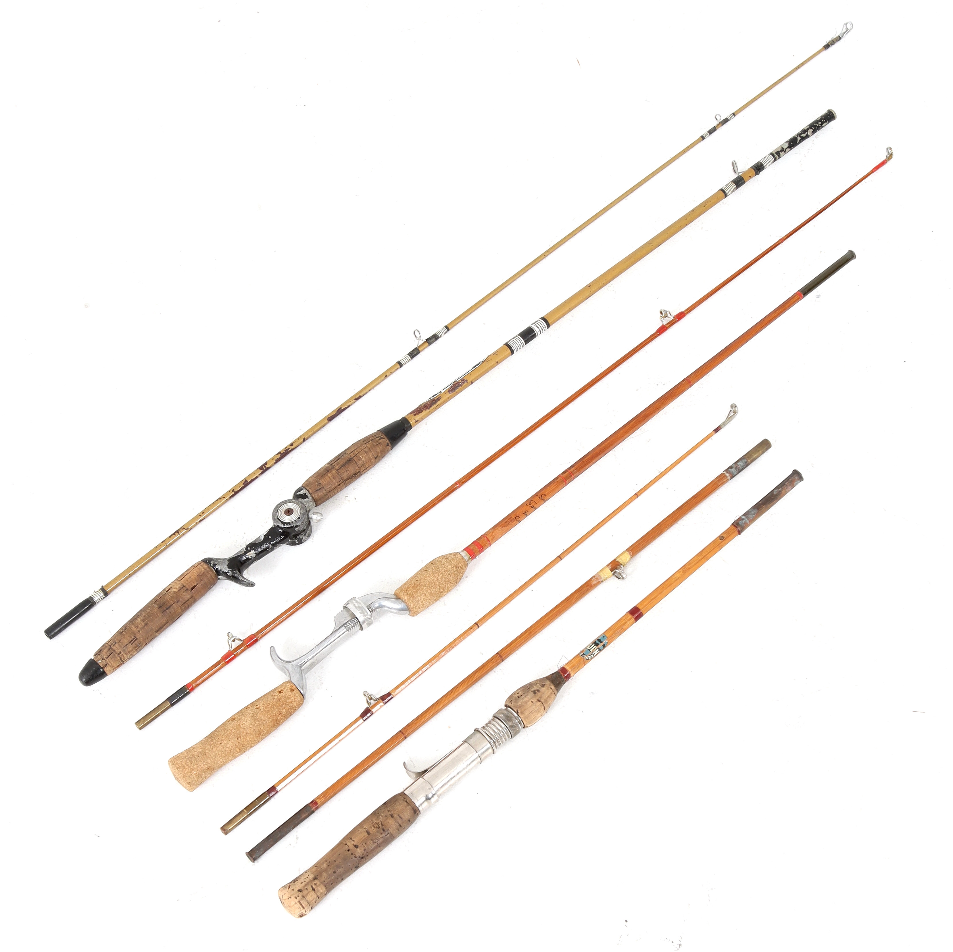 SPINNSPÖN, 3 st, splitcane samt glasfiber, Arjon & Salmon Favourite Cane.