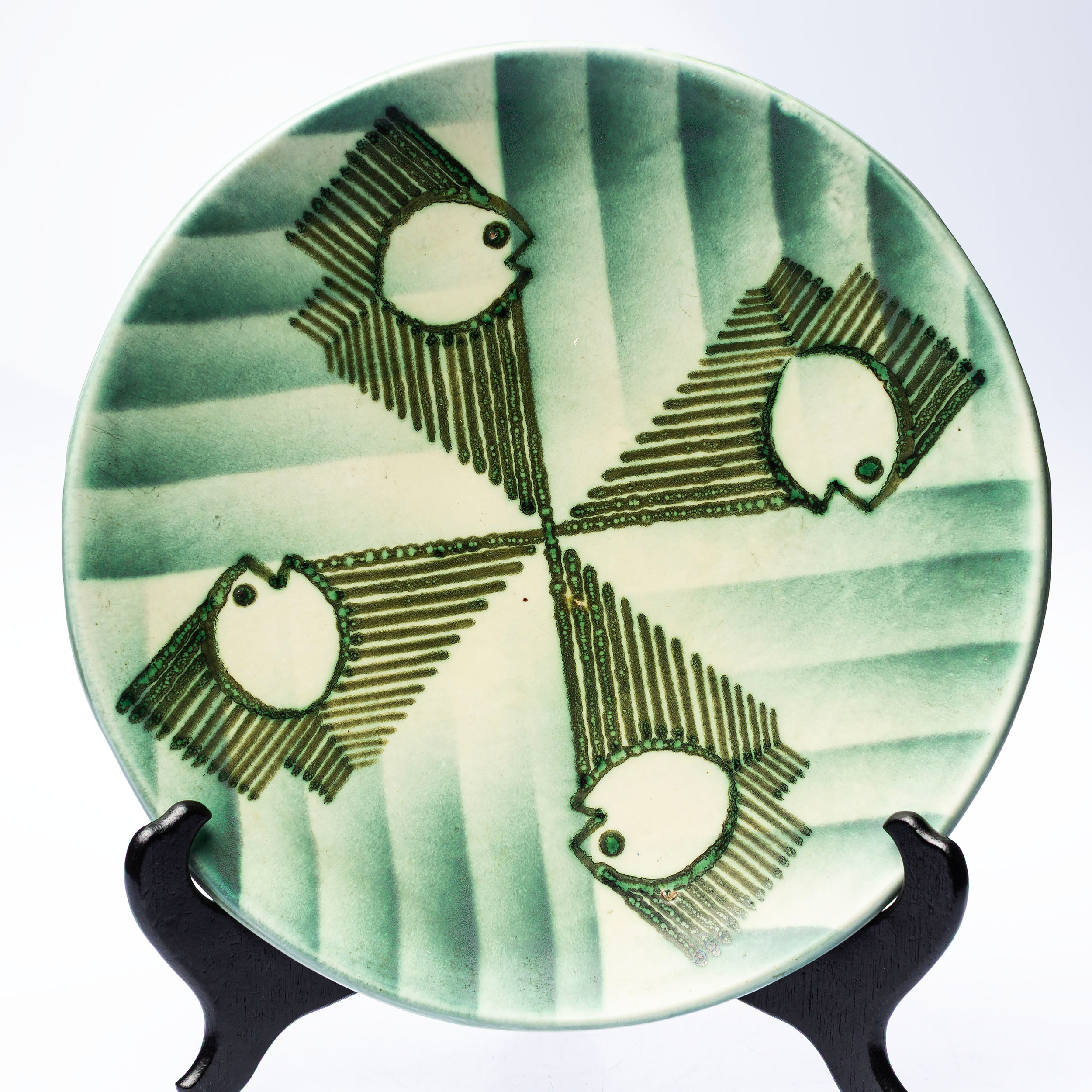 EWALD DAHLSKOG. Fat, Bo Fajans, Gefle, signerad.