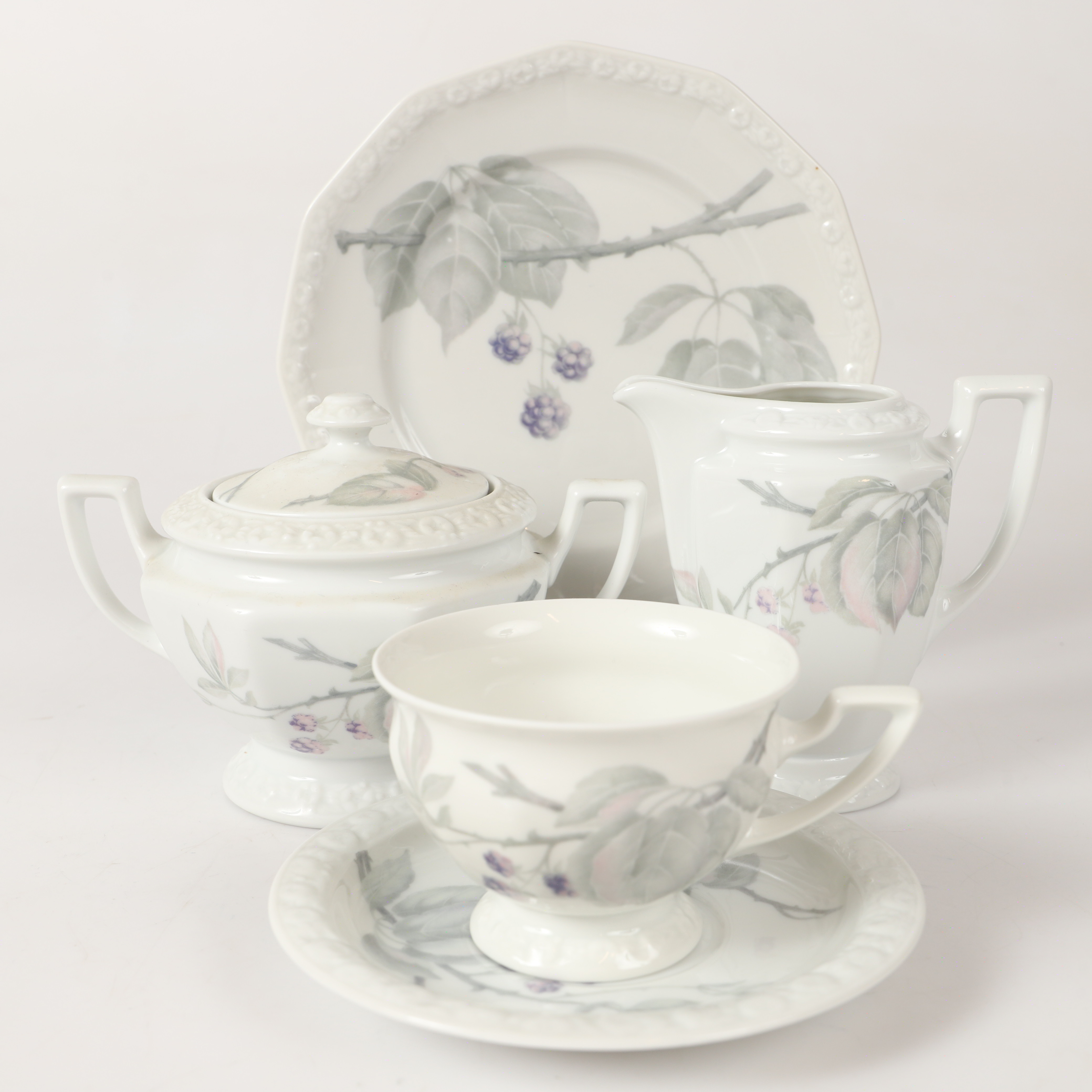 KAFFESERVIS, 49 delar, "Maria Björnbär", porslin, Rosenthal, Tyskland.