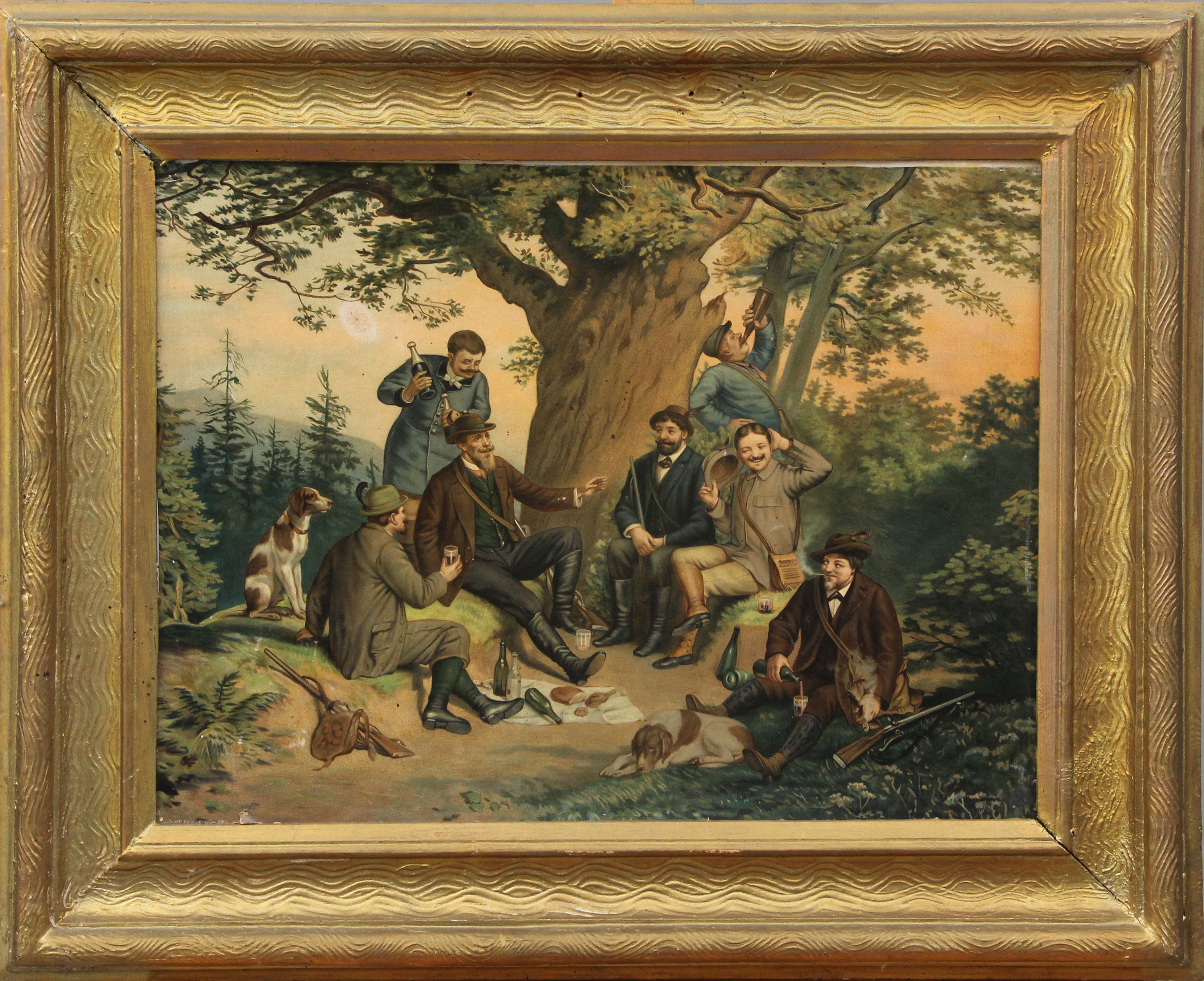 TRYCK, jaktsällskap, sekelskiftet 1900.