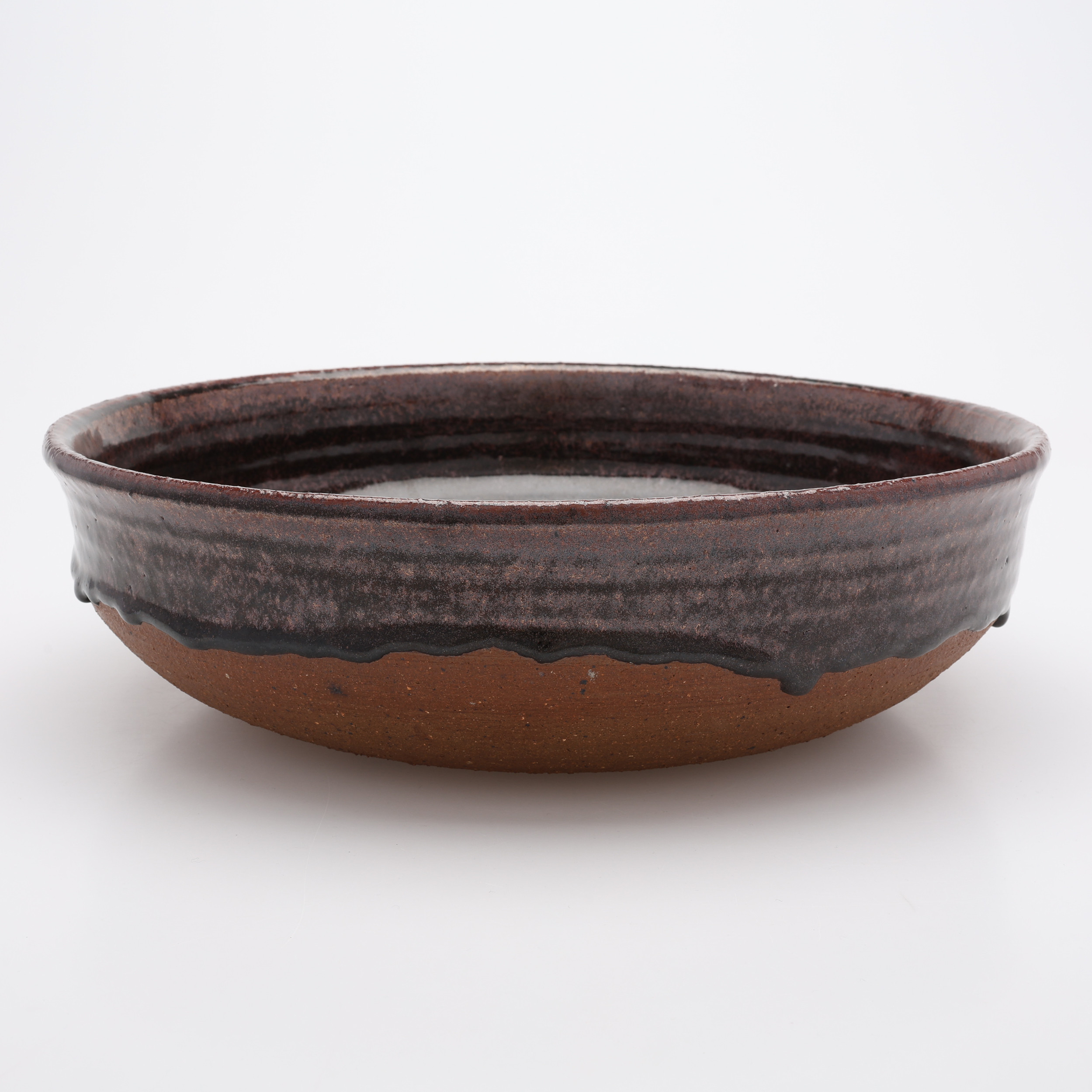 PETER KOFOD (1942-2025). SKÅLFAT, DELVIST GLASERAT STENGODS, HELLIGPEDER, BORNHOLM, DANMARK, SIGNERAT.