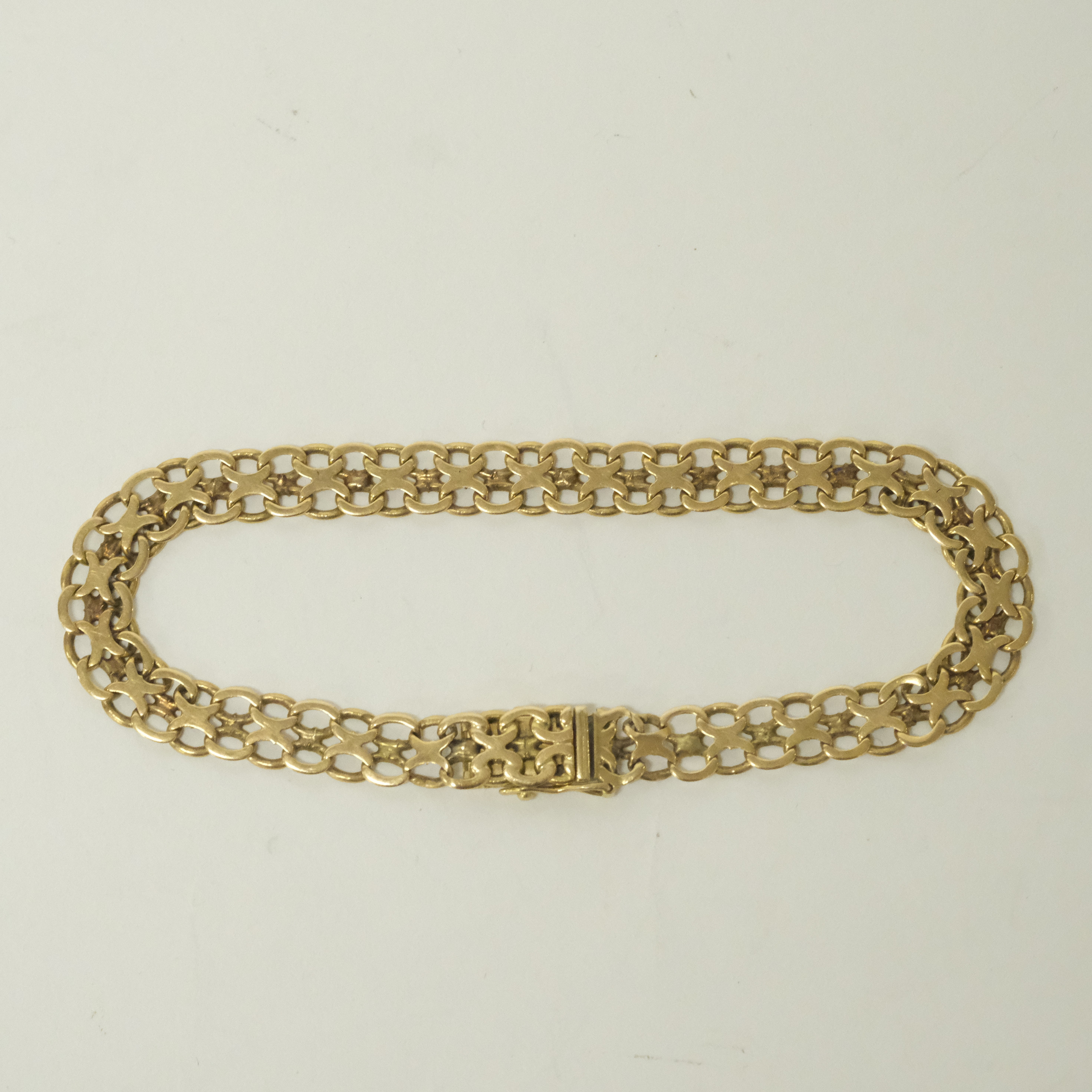 ARMBAND, X-LÄNK, 18K GULD.
