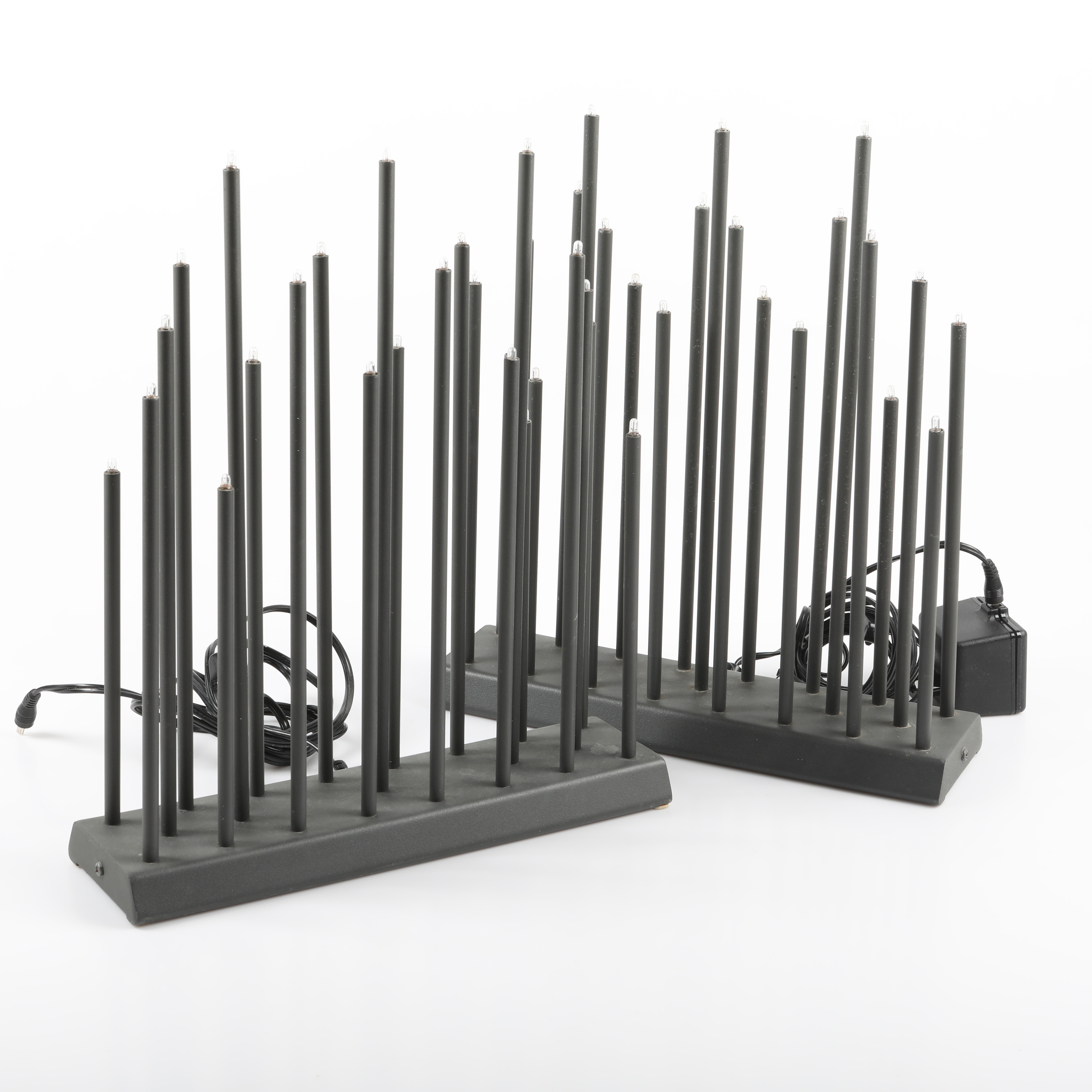 LJUSSTAKAR, 2 stycken, metall, ICB Svenska AB.