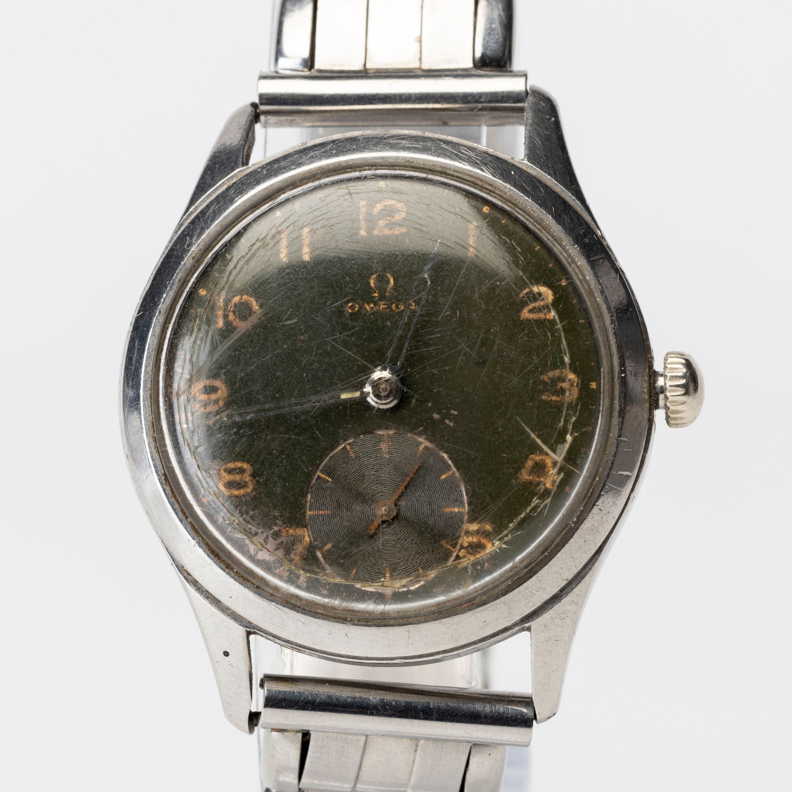 OMEGA, armbandsur, manuell, cal. 265, stål, ca 1950.
