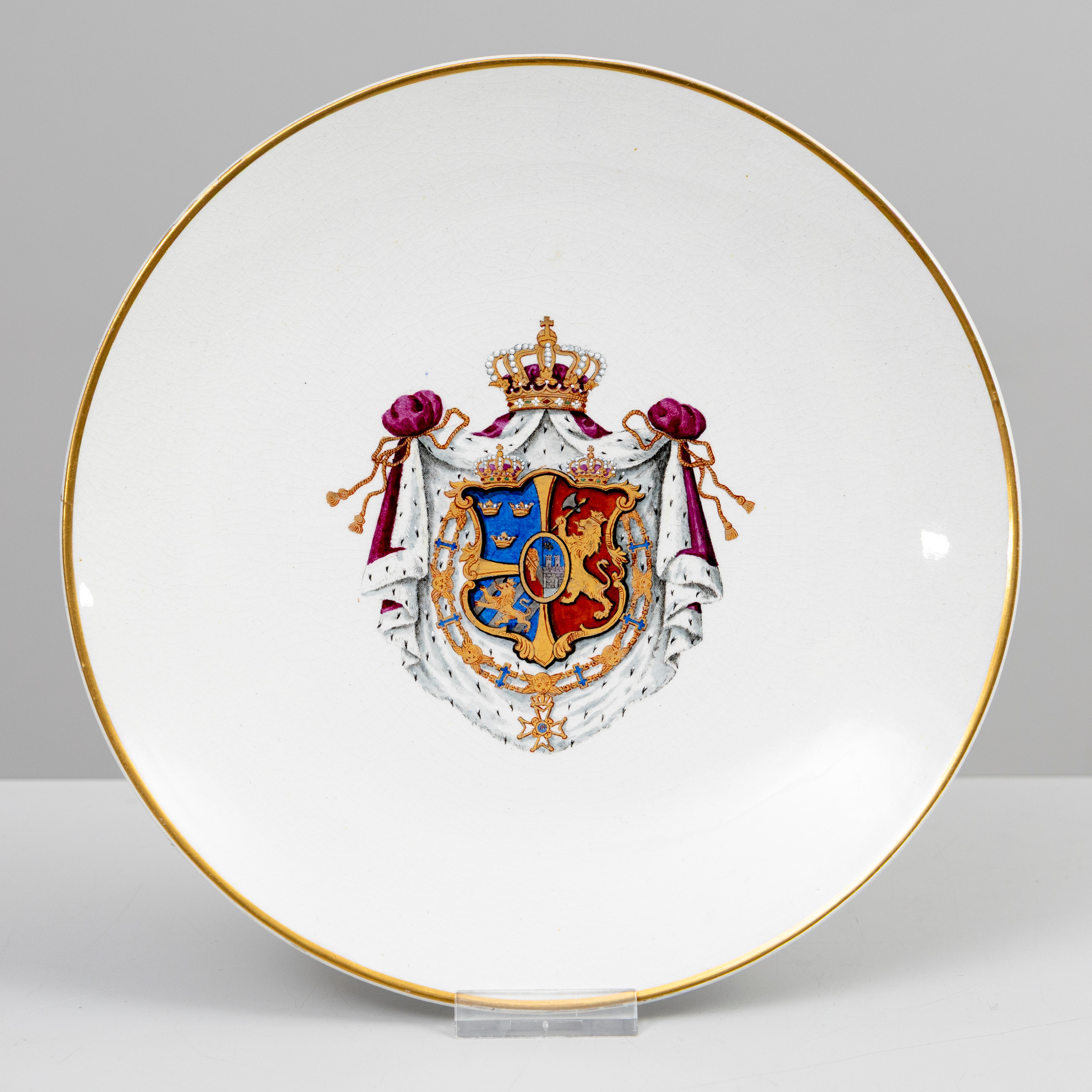 FAT, med emaljdekor, Svensk Norska unionsvapnet, 1800-talets slut.