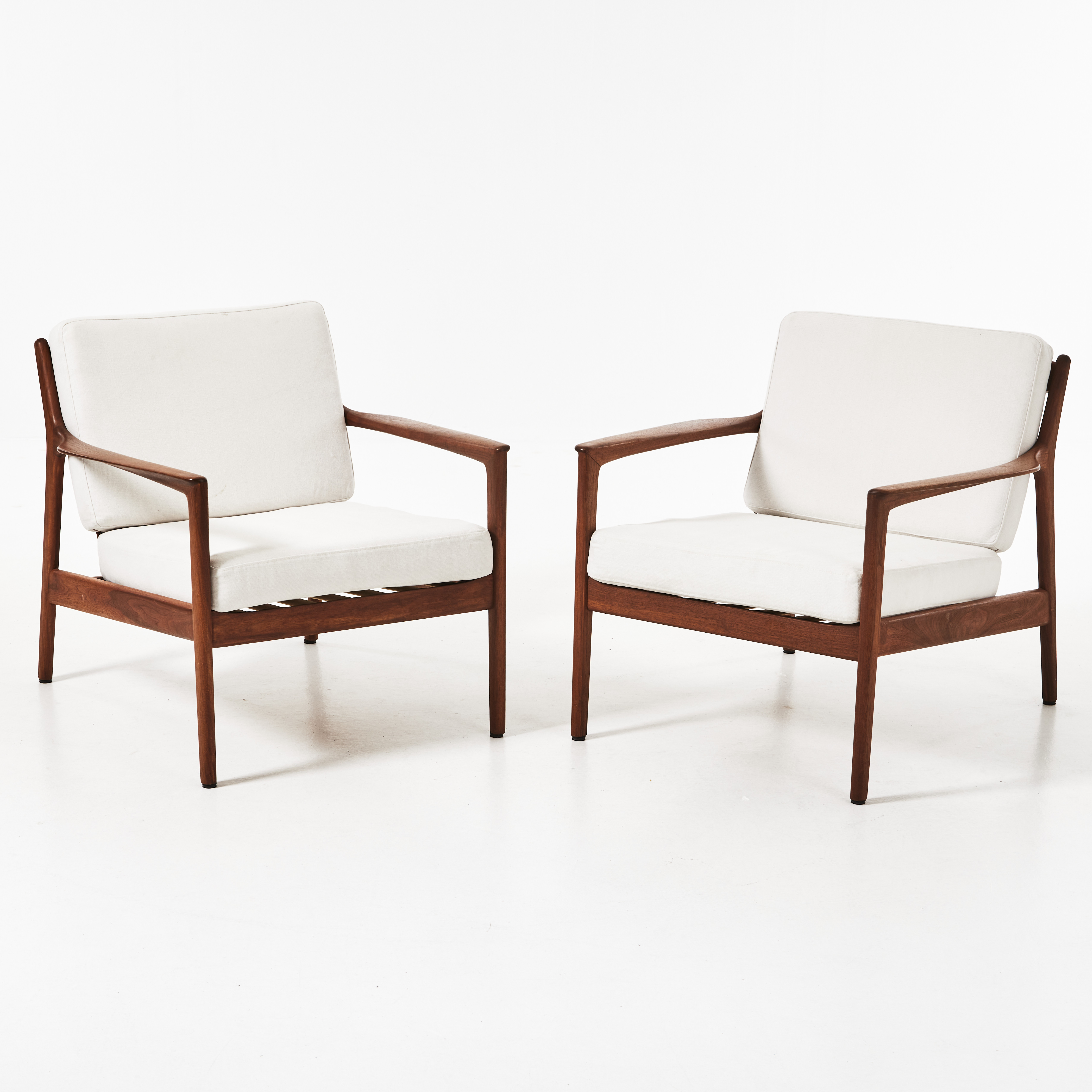 FOLKE OHLSON. Fåtöljer, 1 par, DUX, 1960-tal, teak.