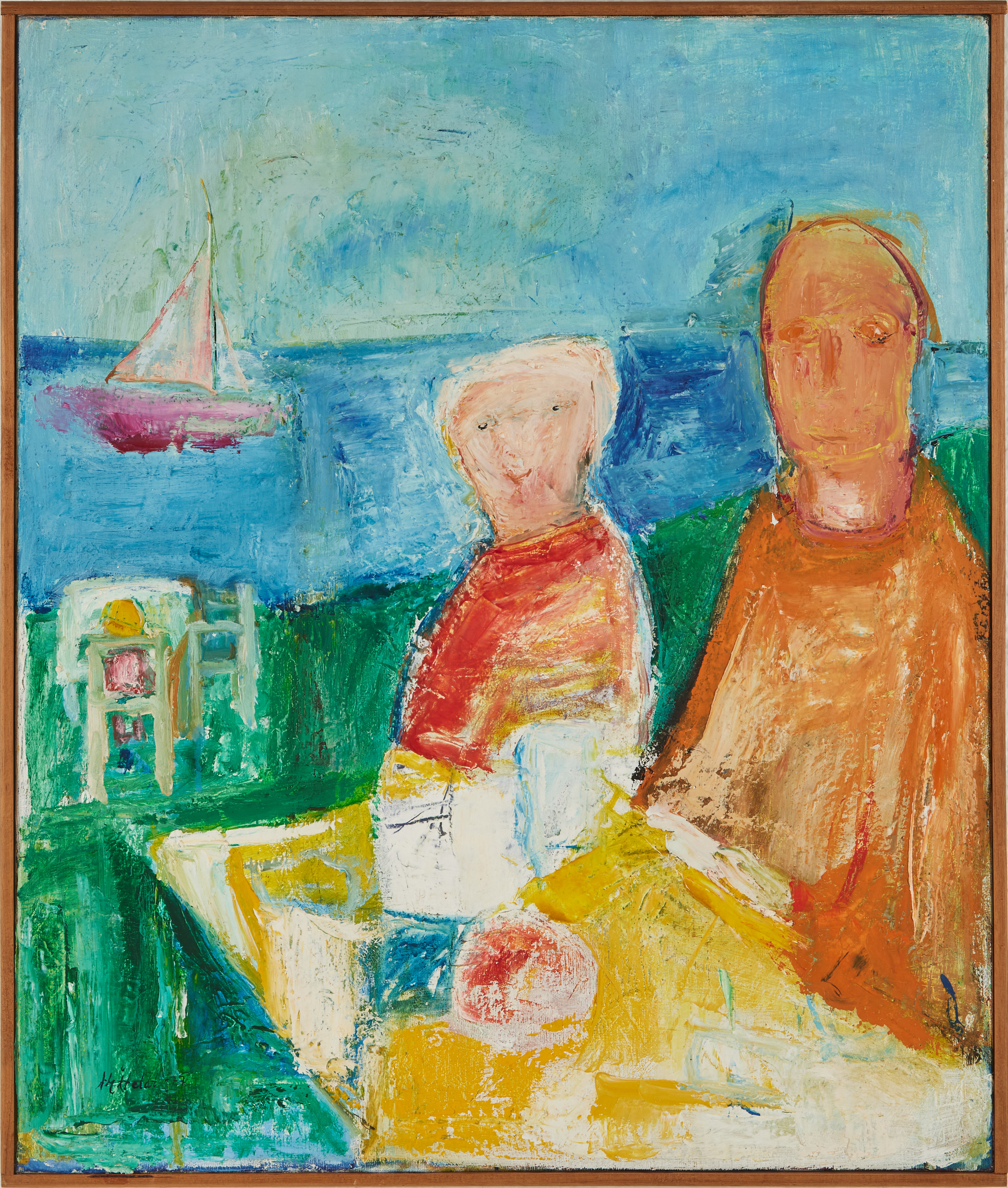 ANN MARI ÅFELDT (1924-2019). Sommarmotiv, olja på duk, signerad AM Åfeldt, -77.