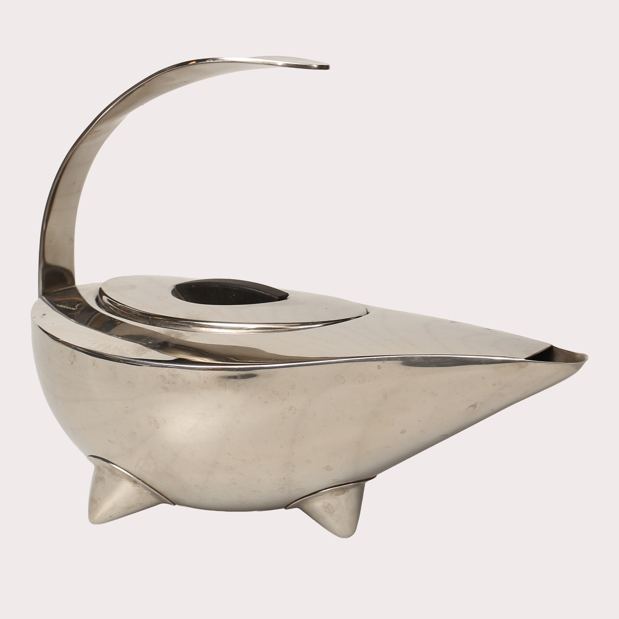 C JÖRGENSEN, Tekanna med sil, rostfritt stål, Bodum, Danmark.