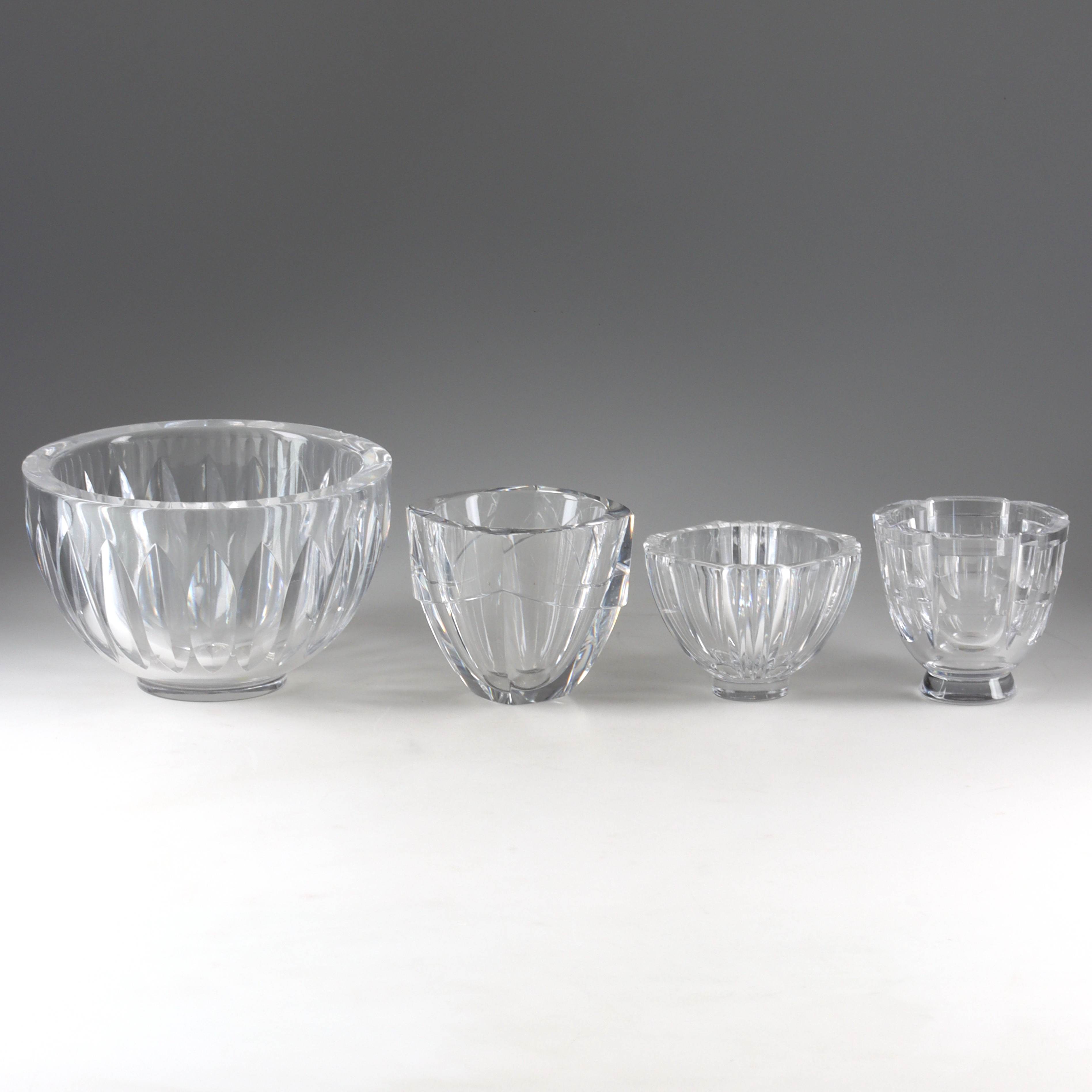 SKÅLAR, glas, Orrefors, Kosta.