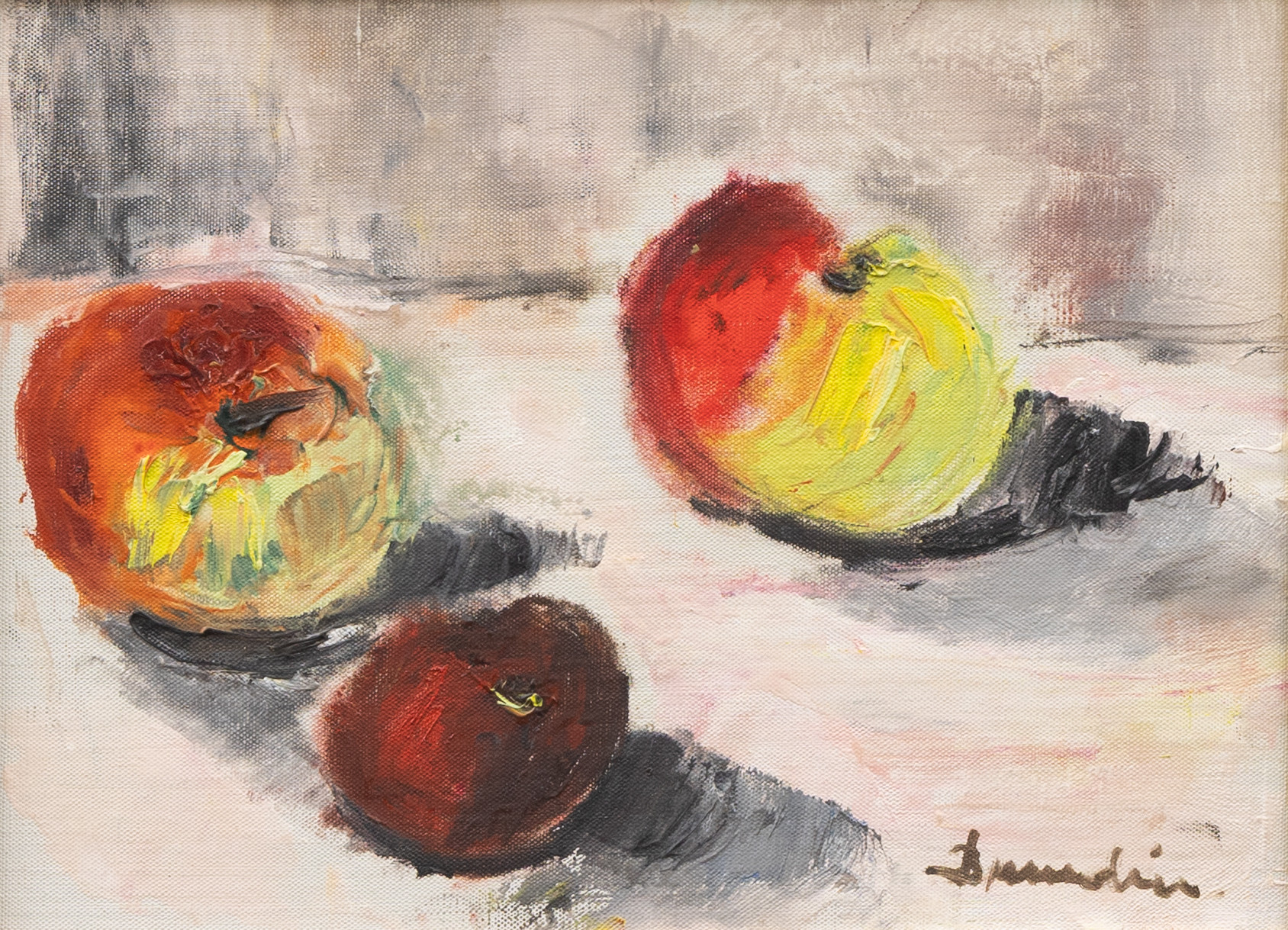 HANNA BRUNDIN (1914-2000). Stilleben, olja på pannå, signerad.