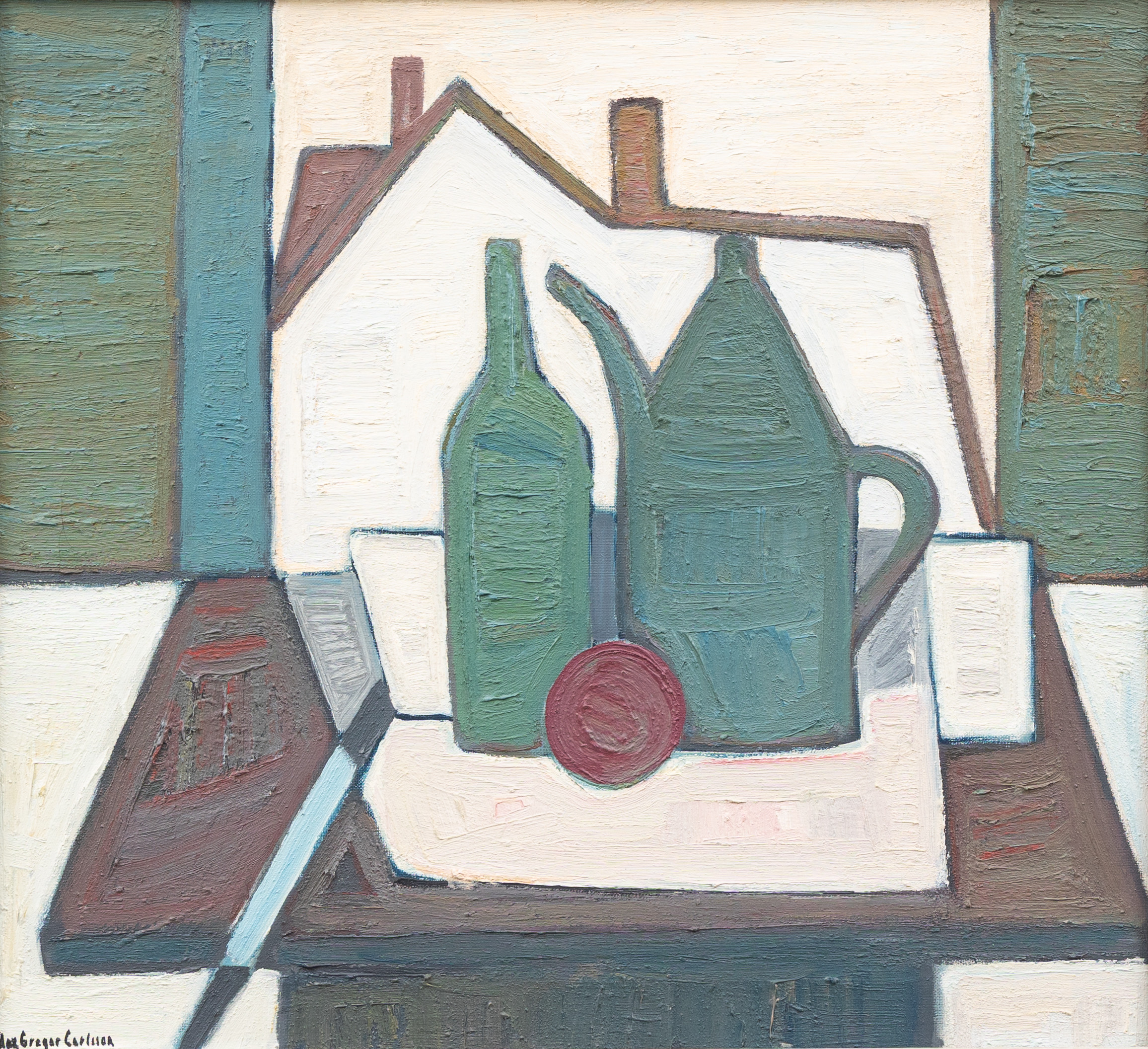 MAX GREGOR CARLSSON. Stilleben, olja på duk, signerad.