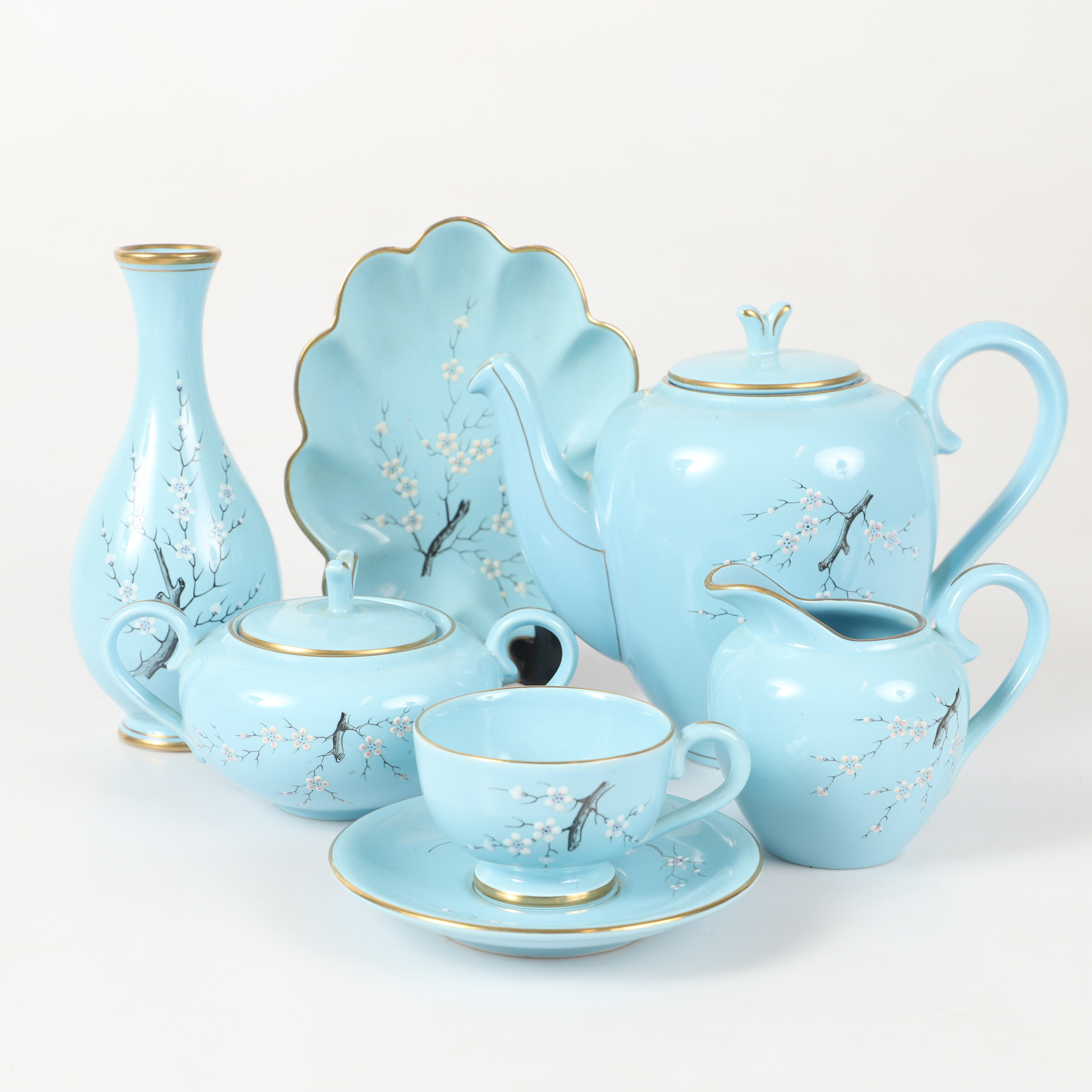 MOCKASERVIS, 27 delar, porslin, Søholm, Danmark, 1900-tal.