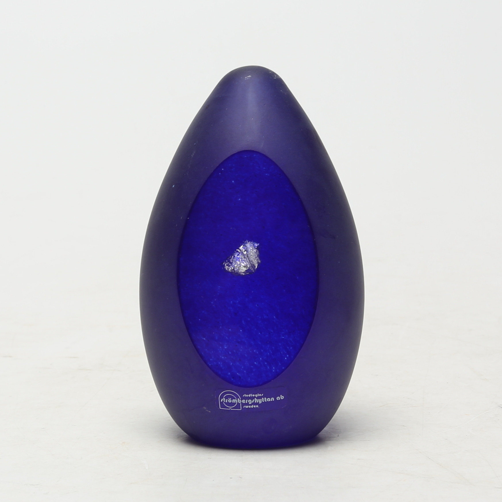 SKULPTUR, glas, Strömbergshyttan, signerad.