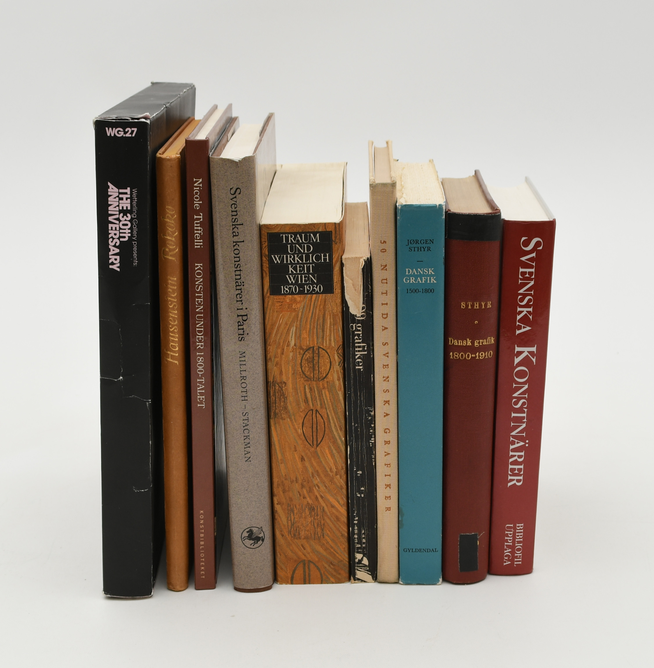 Böcker om Konstnärer och grafik. 12 Volymer.