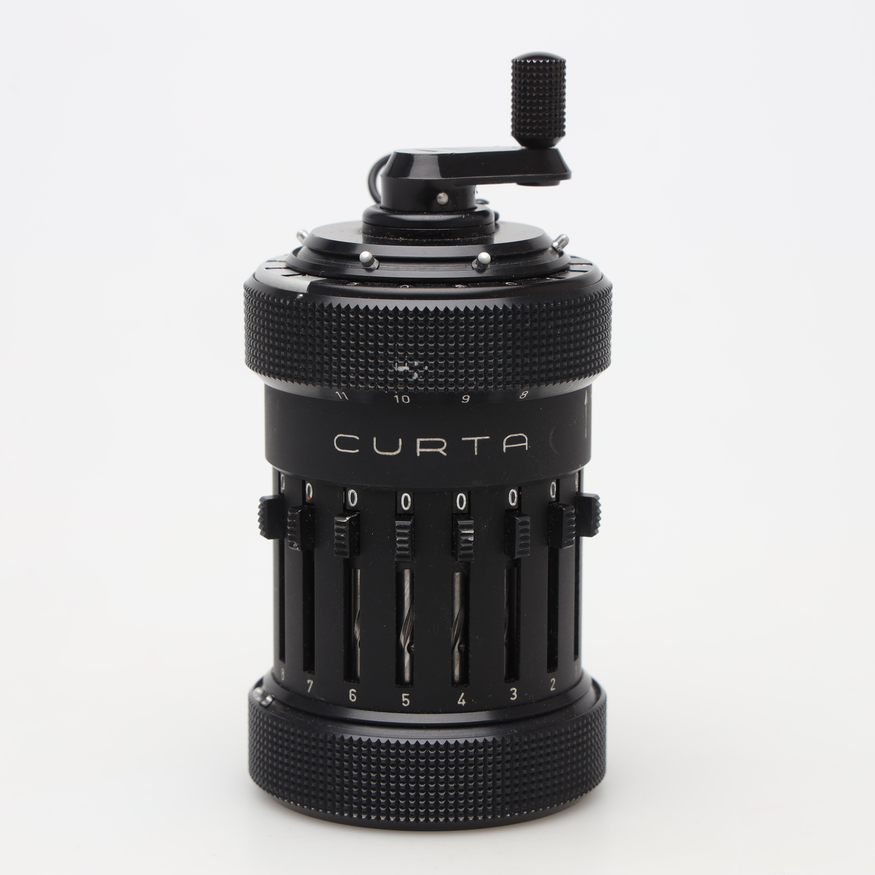 RÄKNESNURRA/RÄKNEMASKIN, Curta, Type 1, Curt Herzstark, Contina AG Mauren.