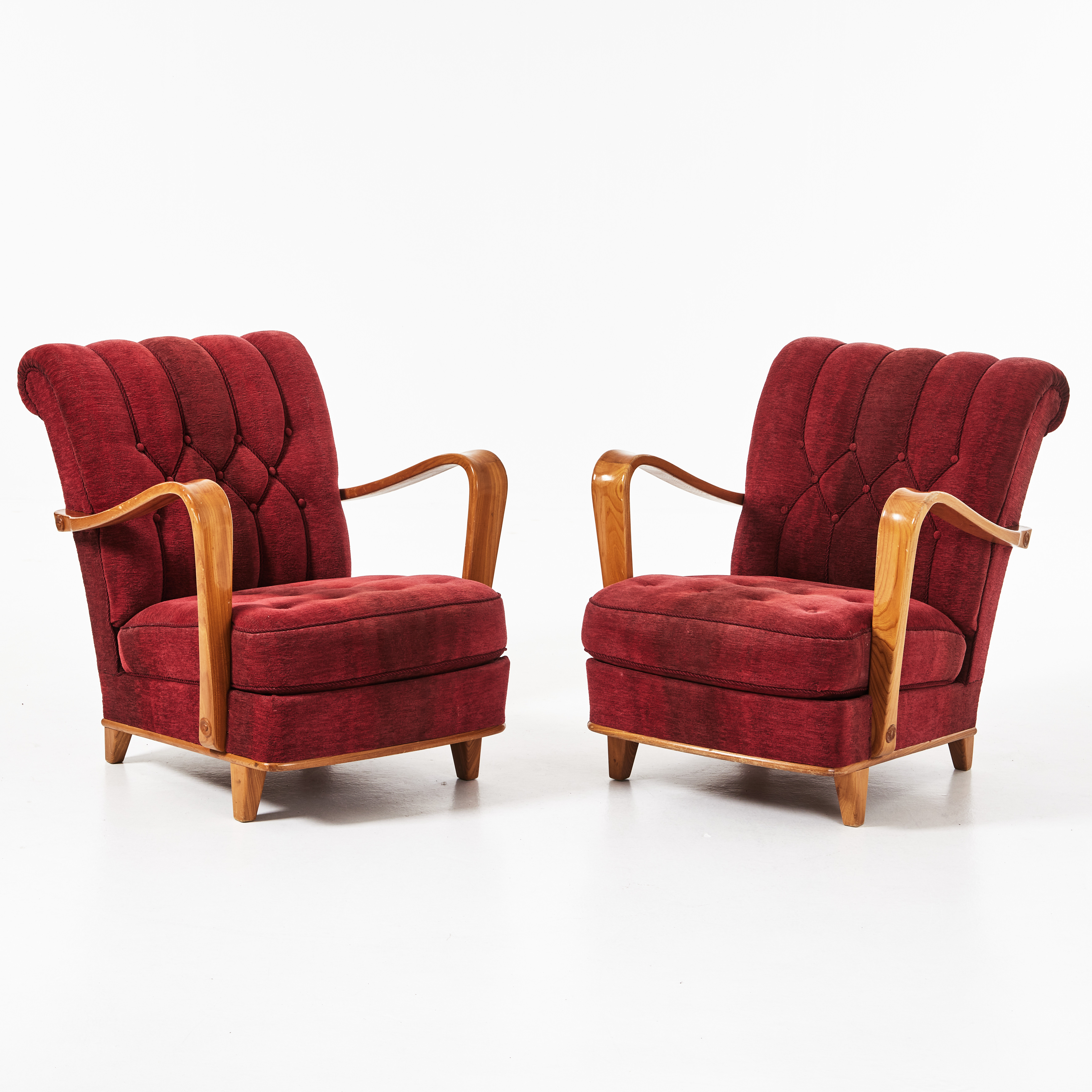 GEMLA, fåtöljer, 1 par, Swedish modern, 1940-tal, Diö.