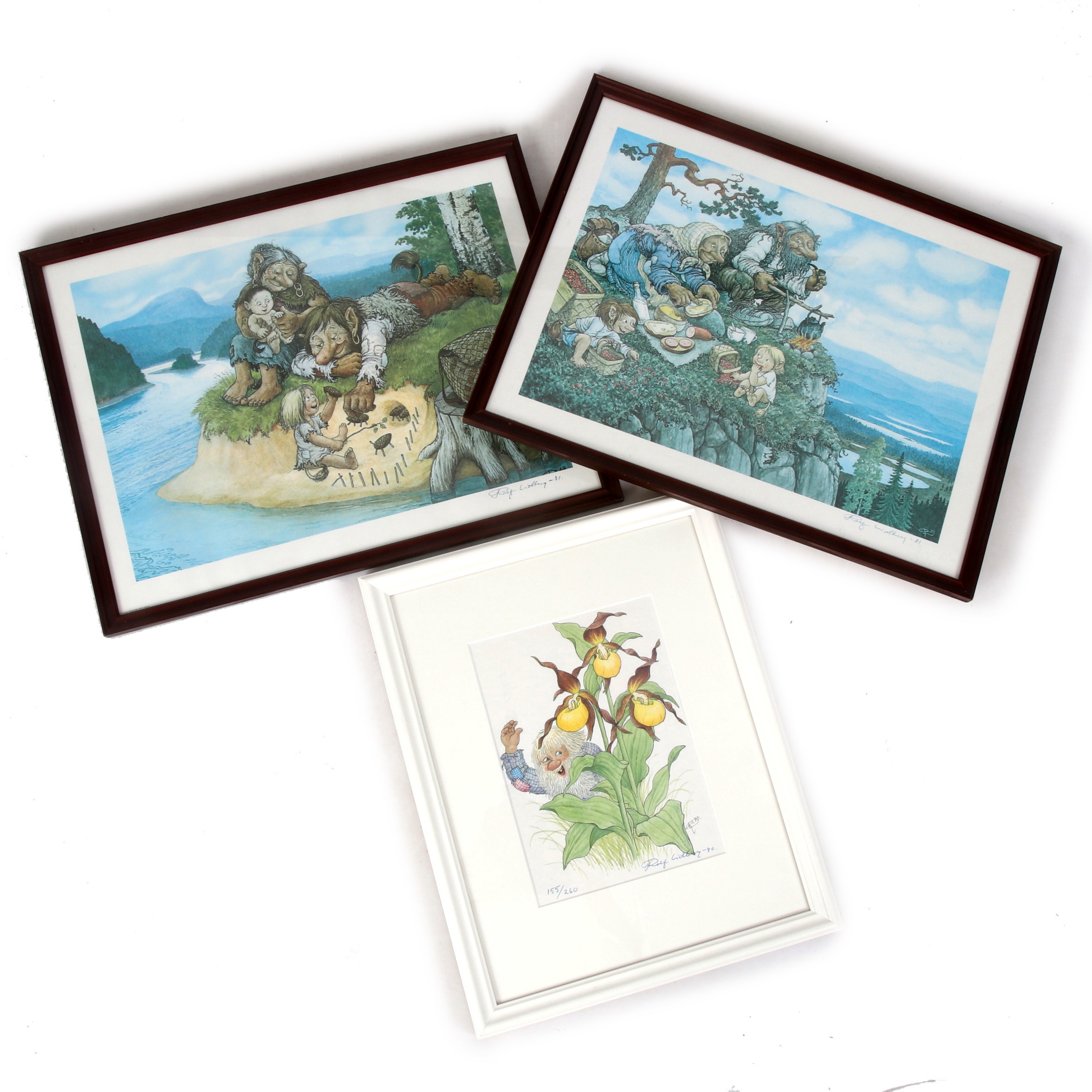 ROLF LIDBERG. Kompositioner, 3 st tryck, signerade varan en numrerad 155/260.