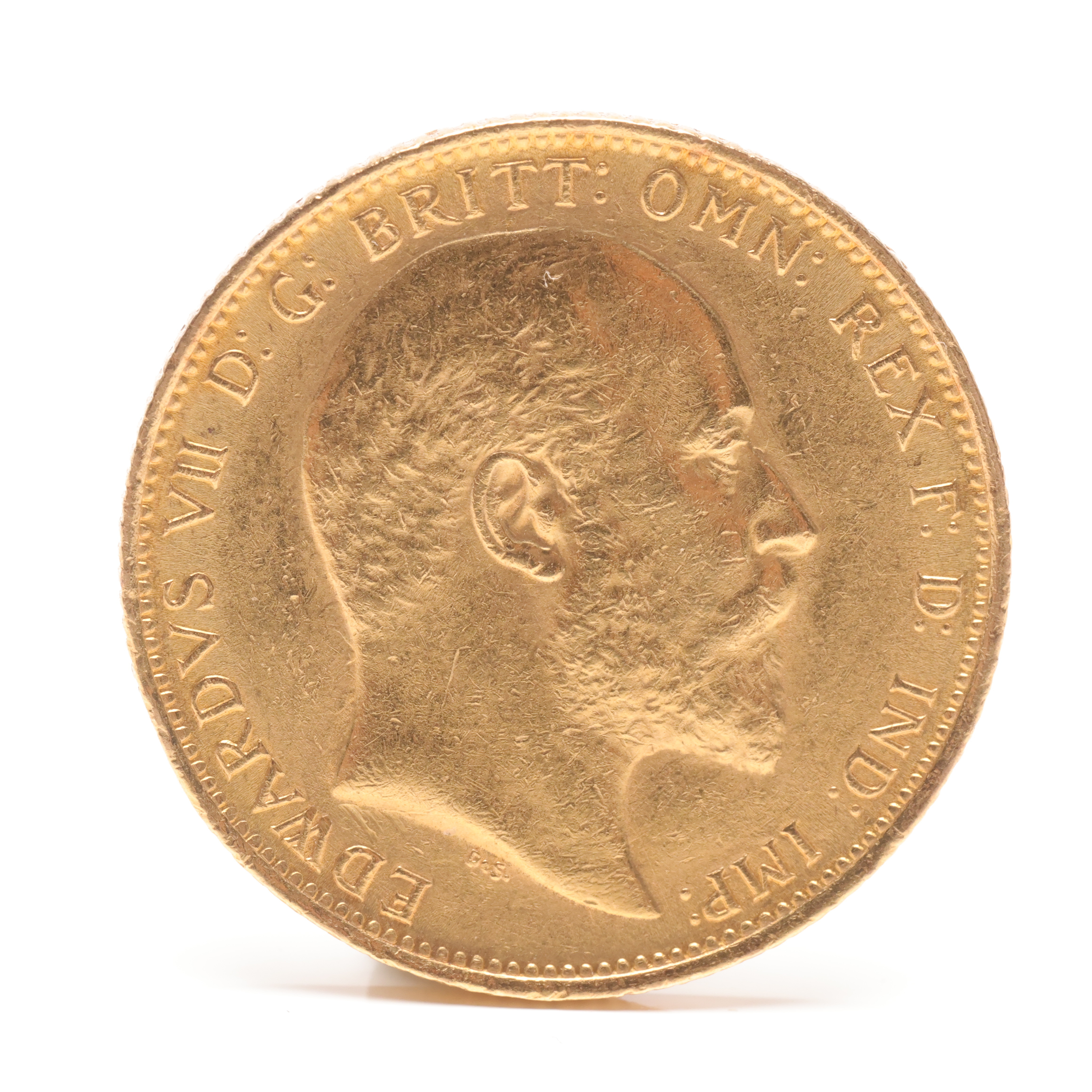 GULDMYNT, Edward VII, Guld, 1905, vikt cirka 7,9 gram.