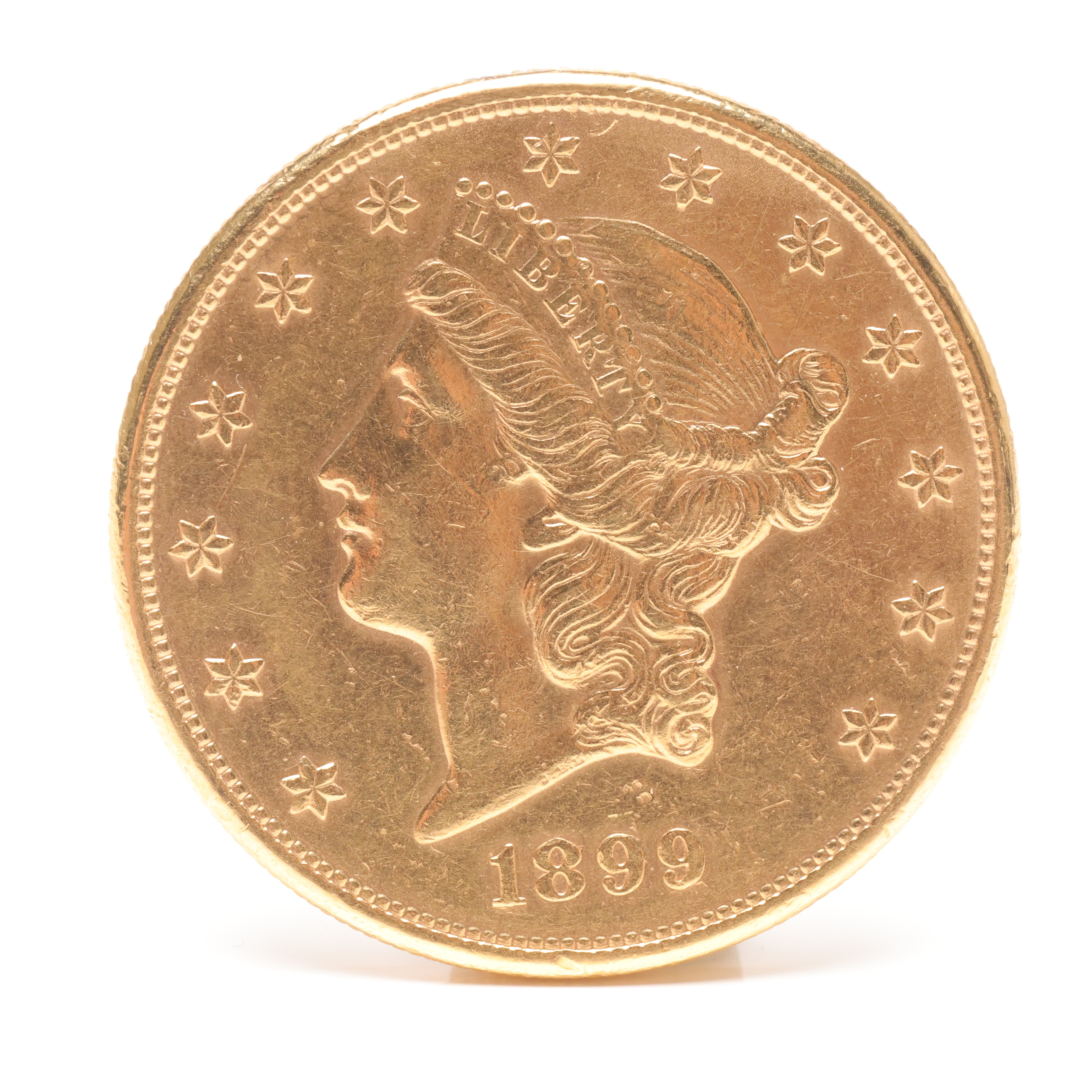 GULDMYNT, 20 dollar, USA, 1899, Vikt 33,3 gram.