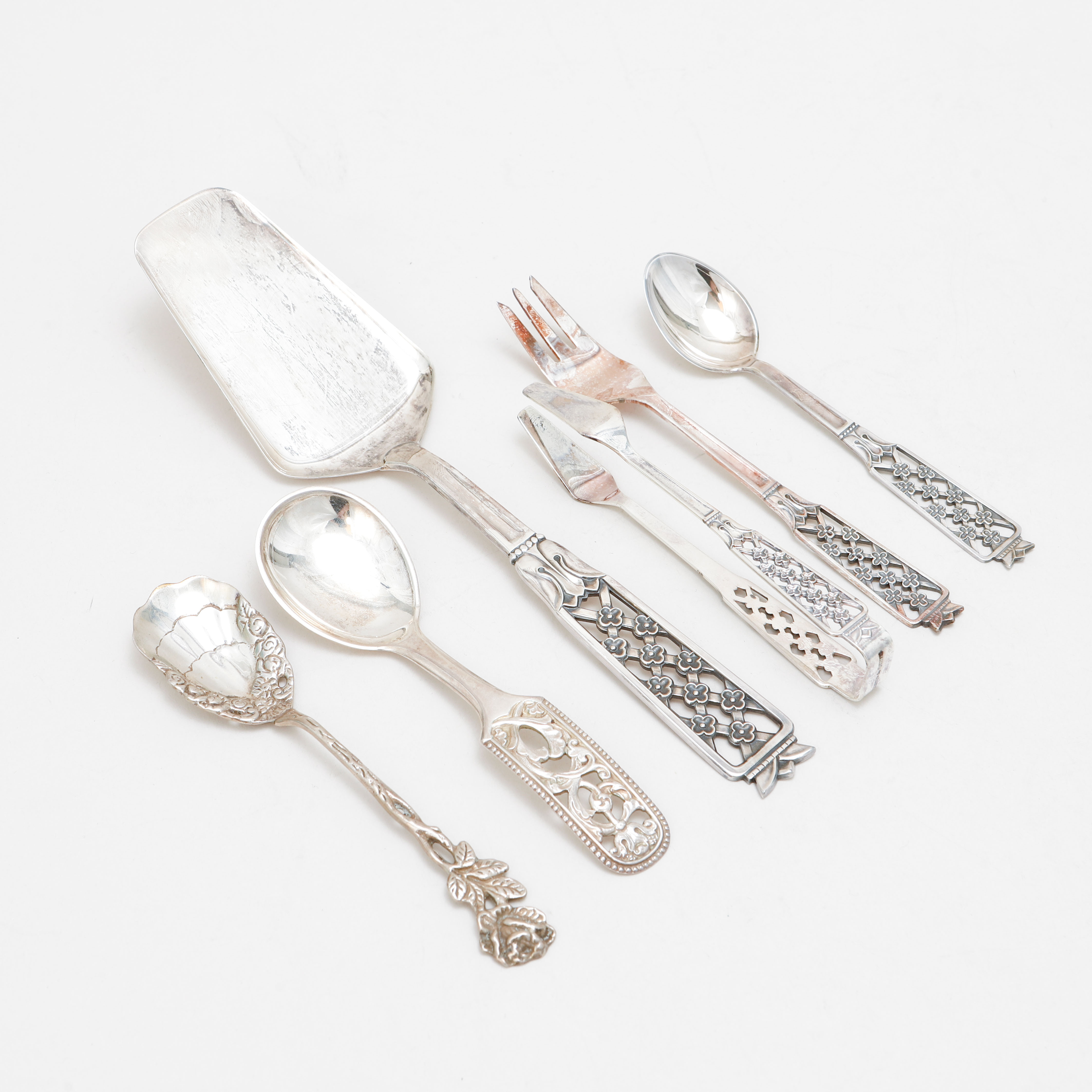 BESTICKSERVISDELAR, 28 st, silver, ca 475 gram.