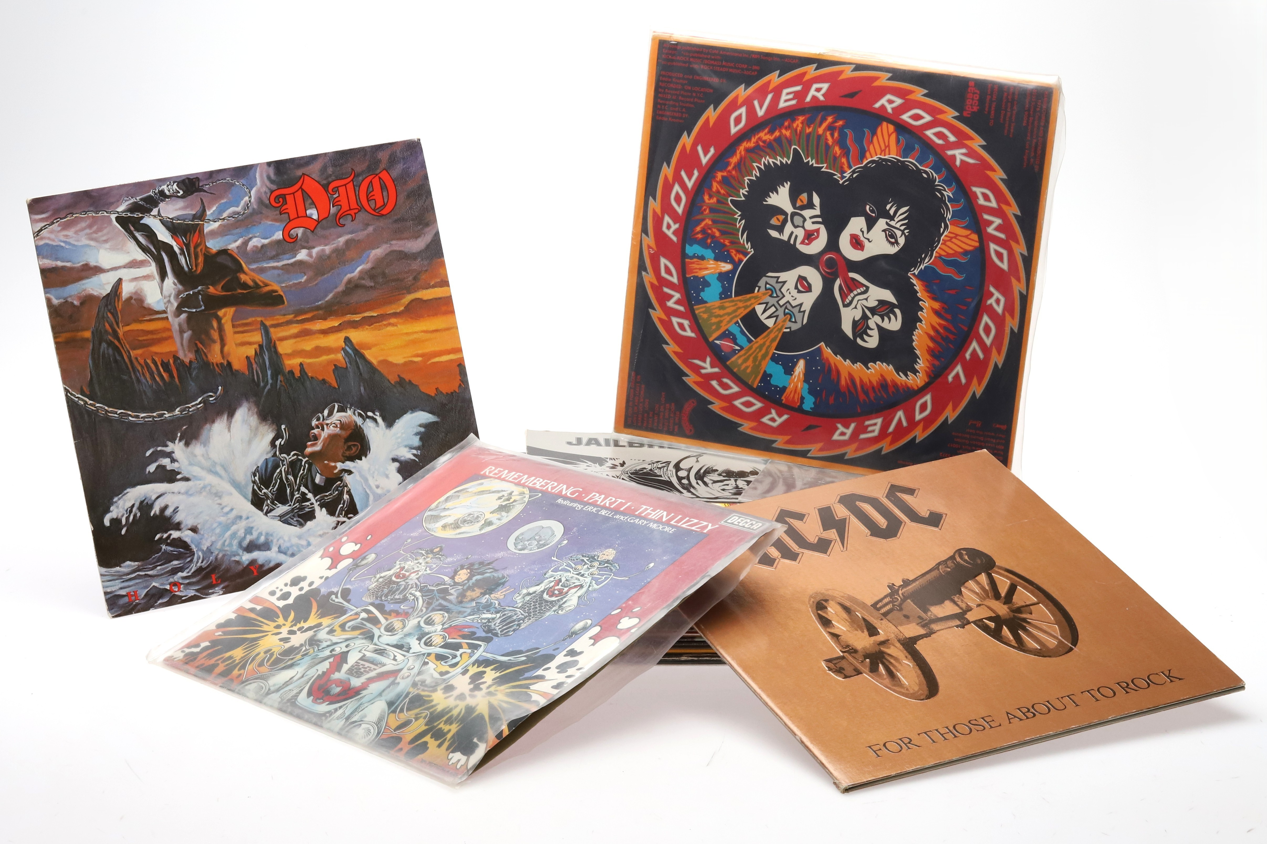 LP-Skivor. 24 st. Bl.a. Hendrix, Beatles, Kiss.