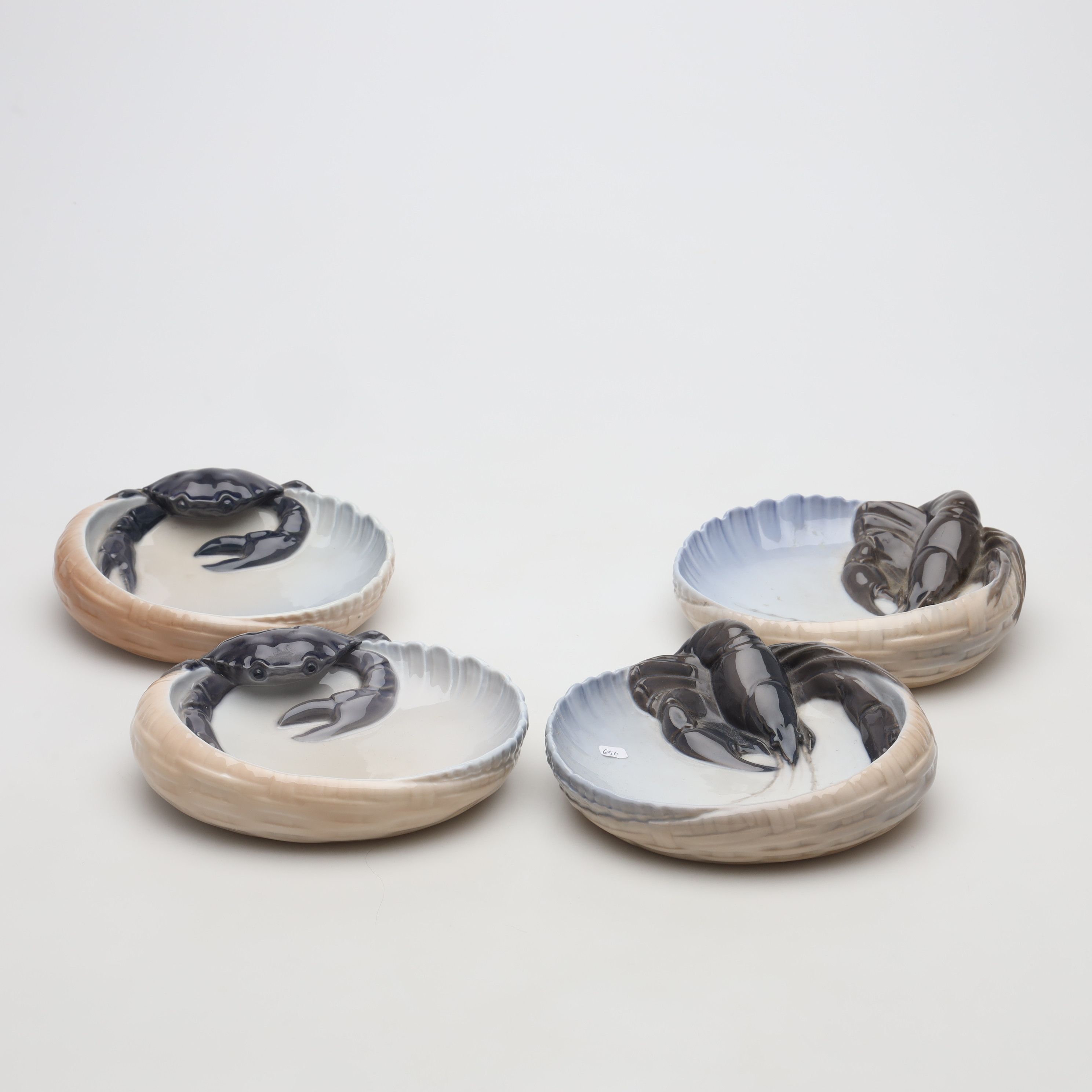 SKÅLFAT, 4 stycken, porslin, Royal Copenhagen.