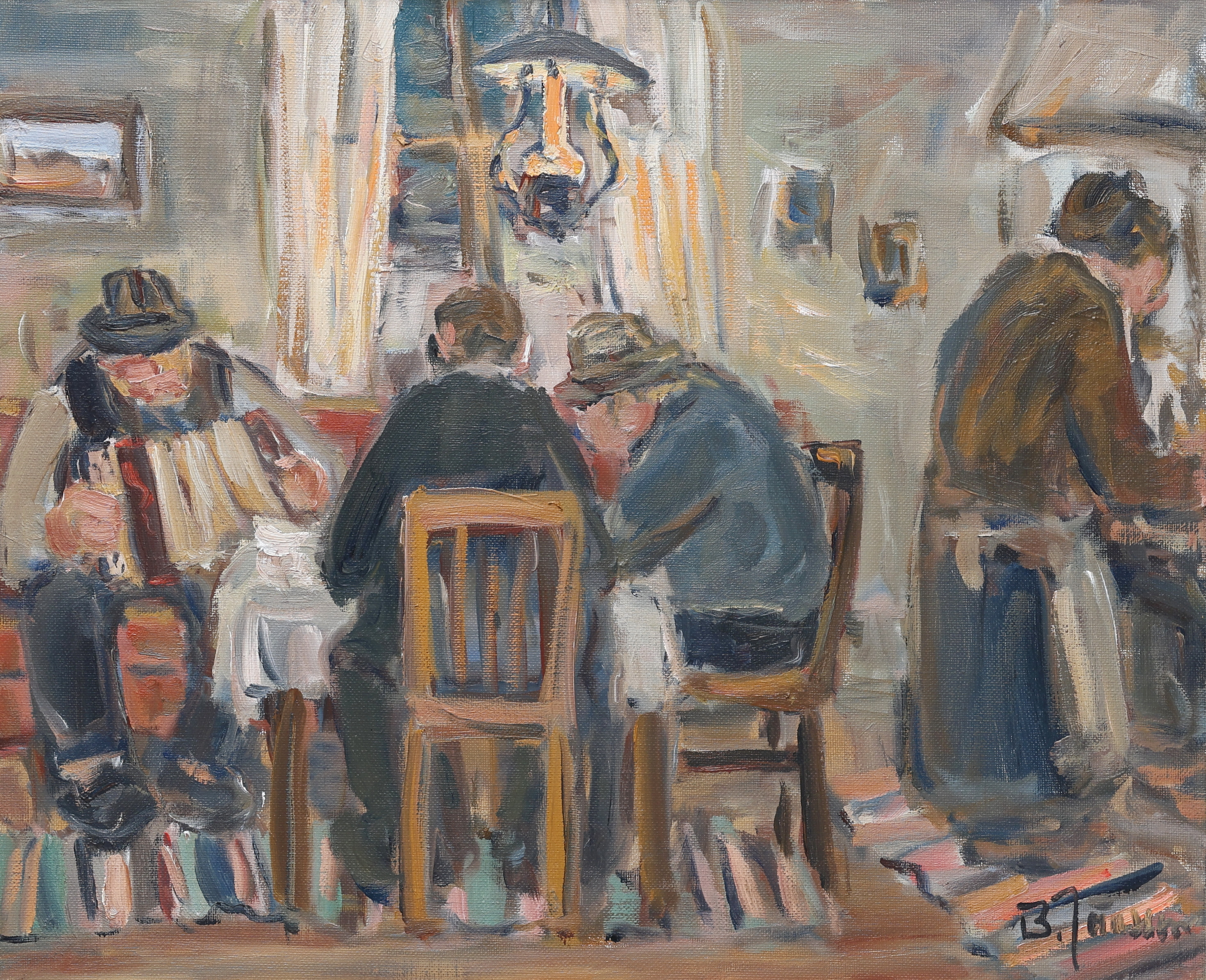 BROR JÖNSSON. Olja på duk, signerad.