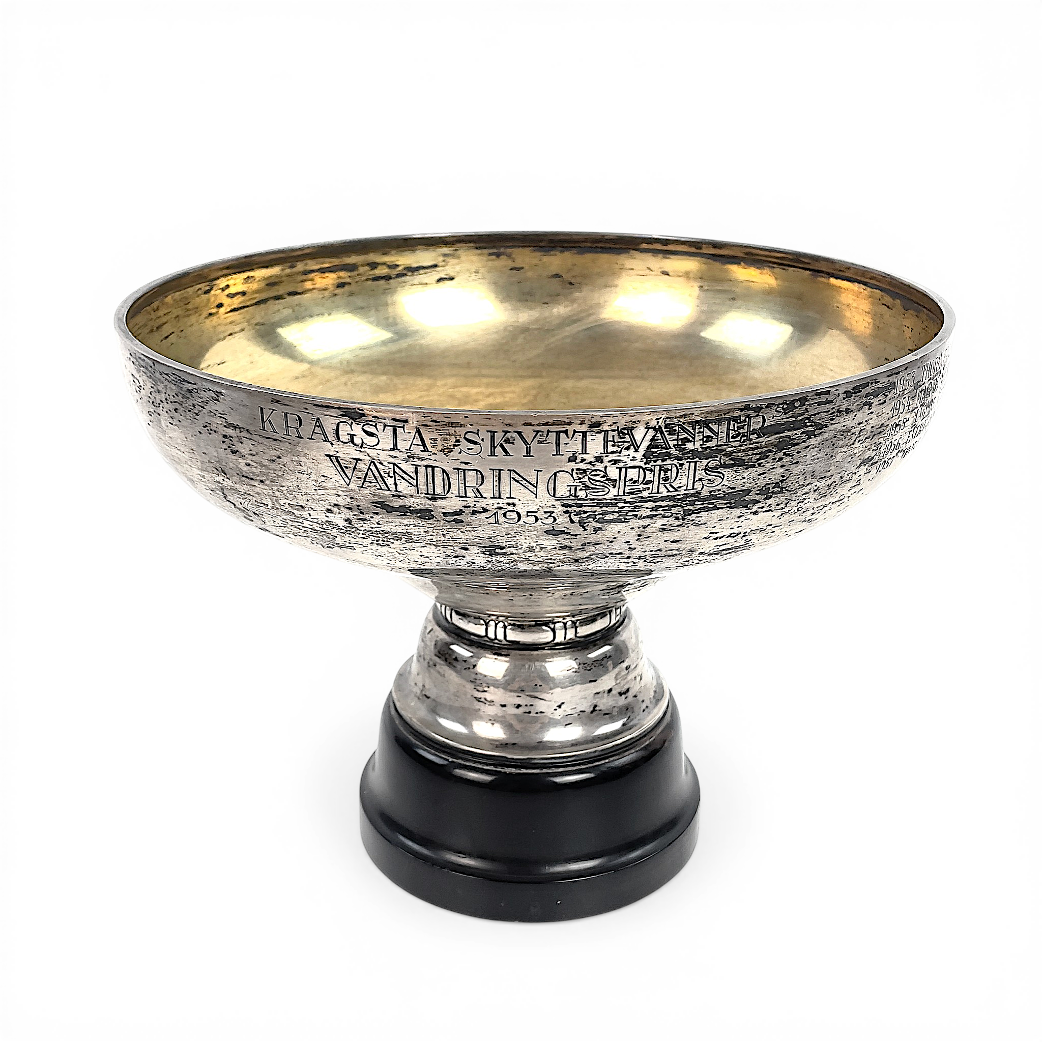 SKÅL på fot, silver, GAB, Stockholm, 1925.