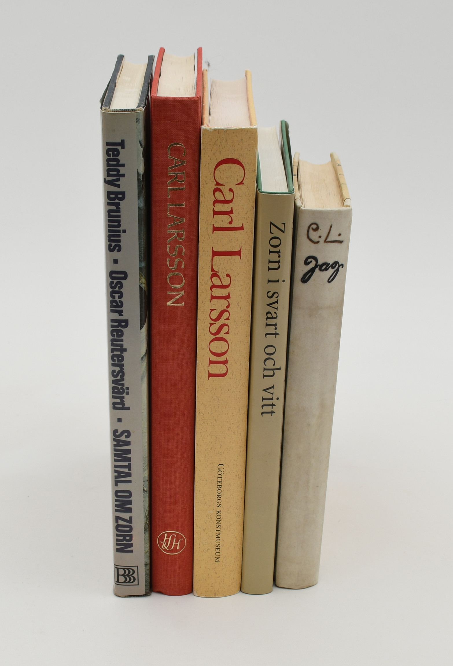 Böcker om Zorn och Carl Larsson. 5 Volymer.