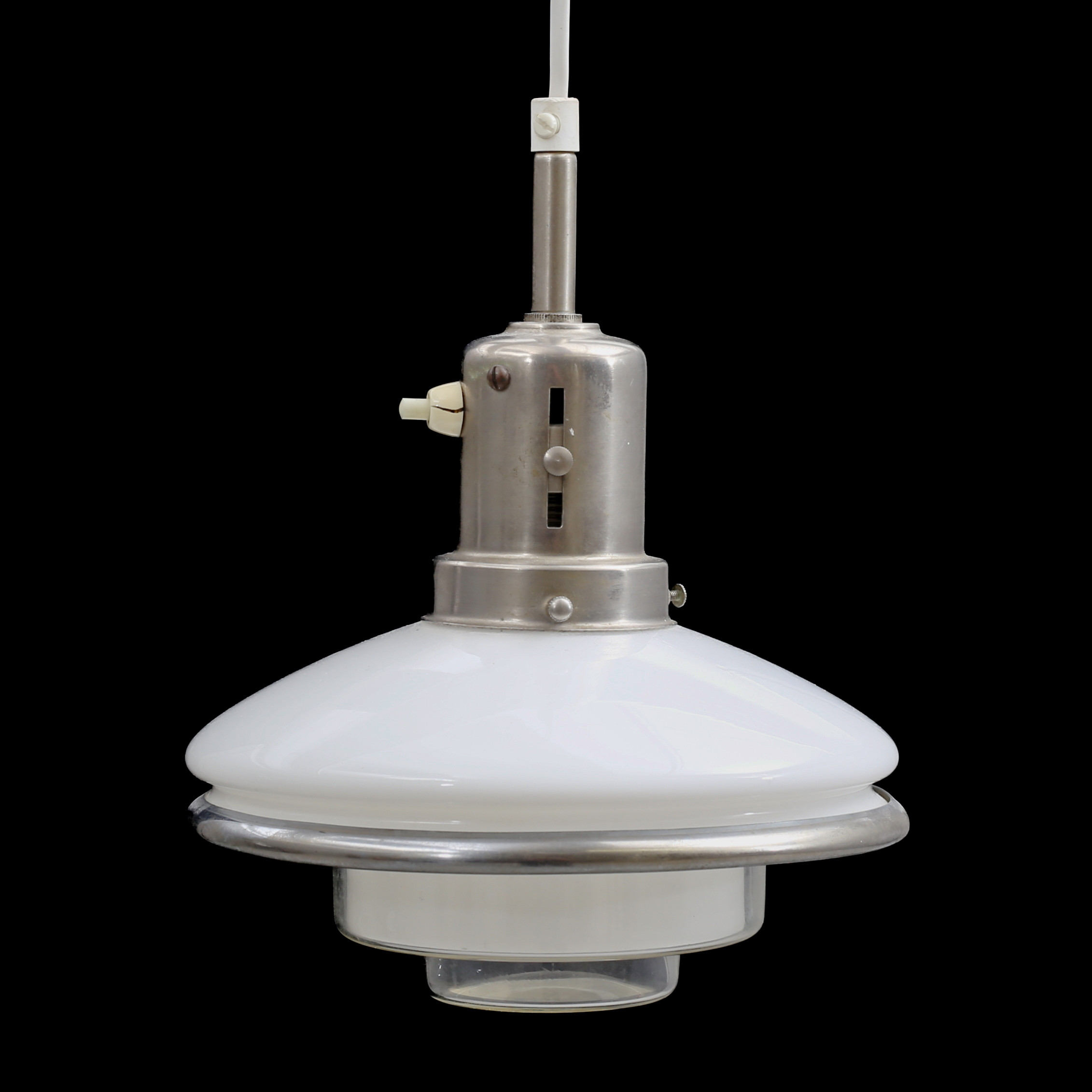 OTTO MÜLLER. Taklampa, Sistrah-pendel, "Metaphos", Tyskland, 1930-tal.