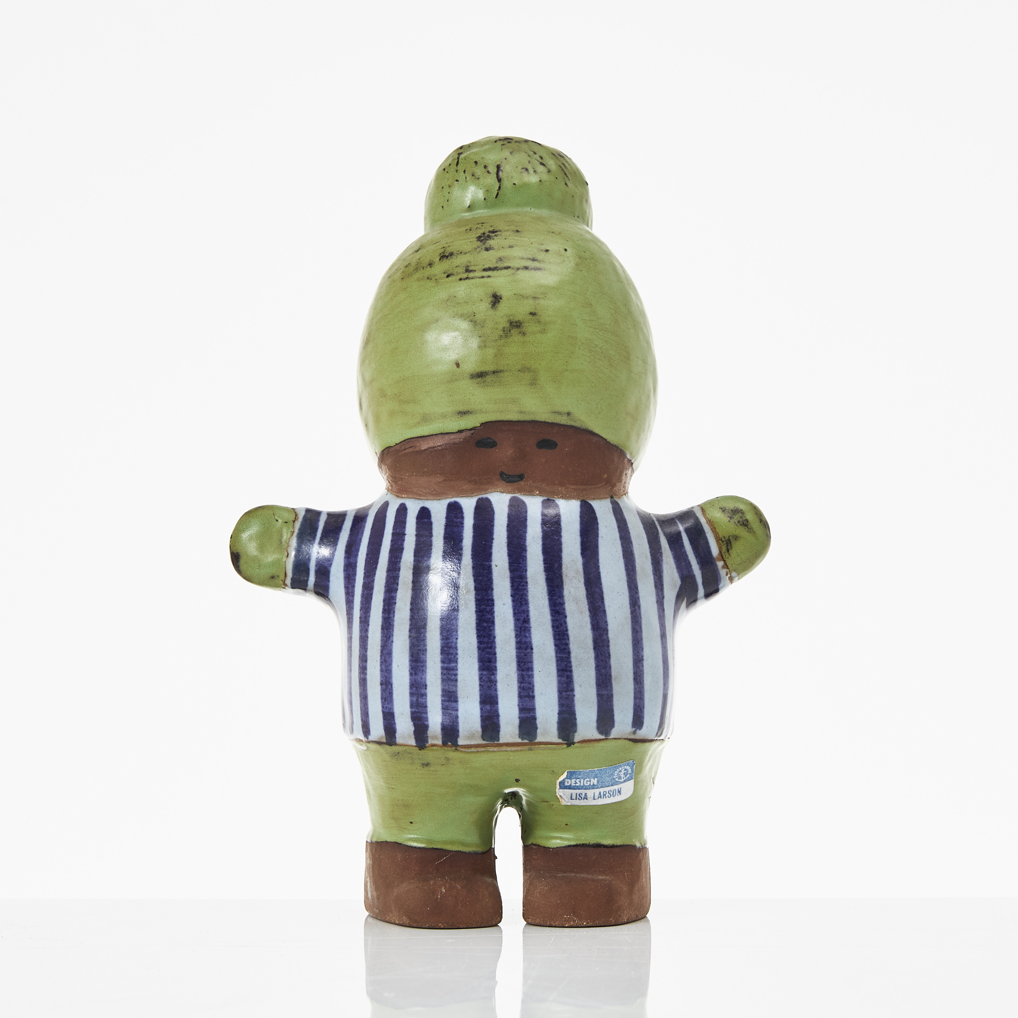 LISA LARSON. "Kalle", figurin, glaserat stengods, signerad Lisa.L, Gustavsberg.