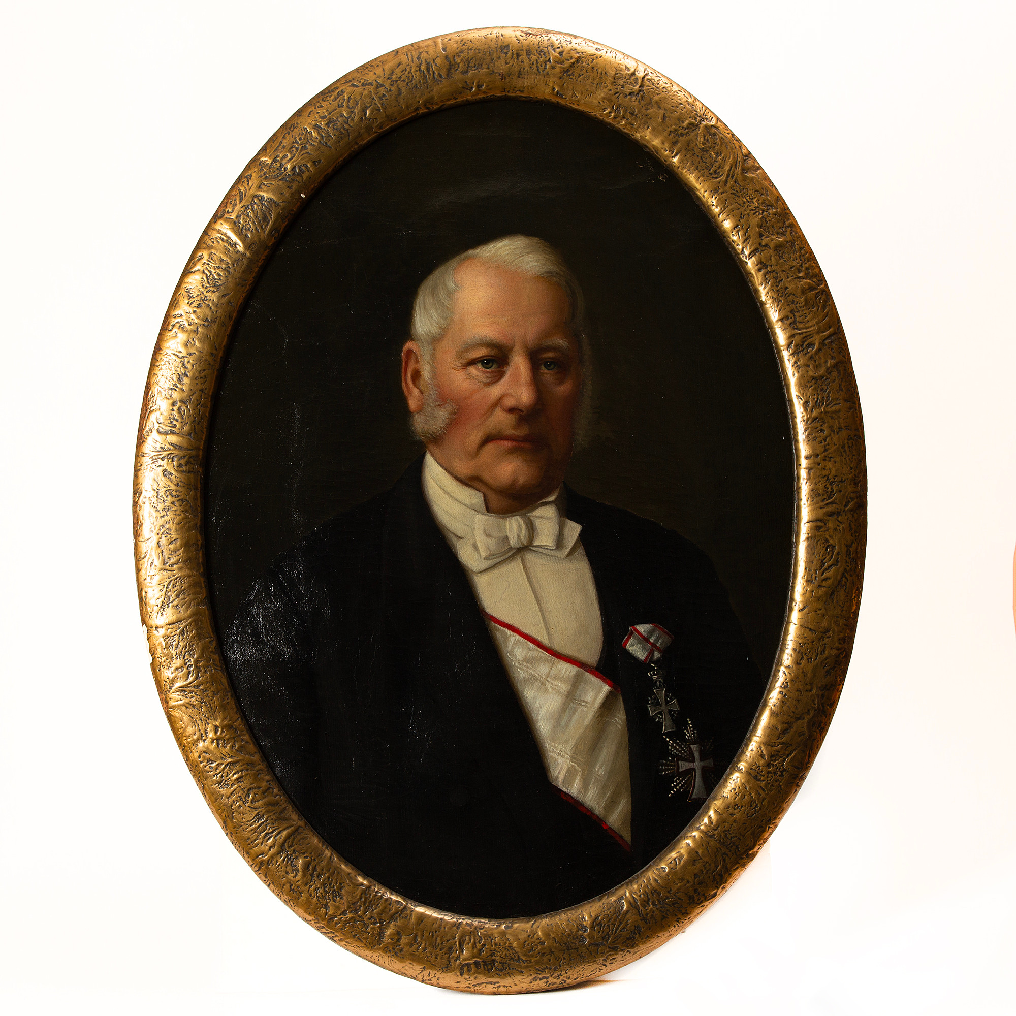 GERDA CHRISTOFERSON. Mansporträtt, olja på duk, signerad och daterad 1886, Lund a tergo.