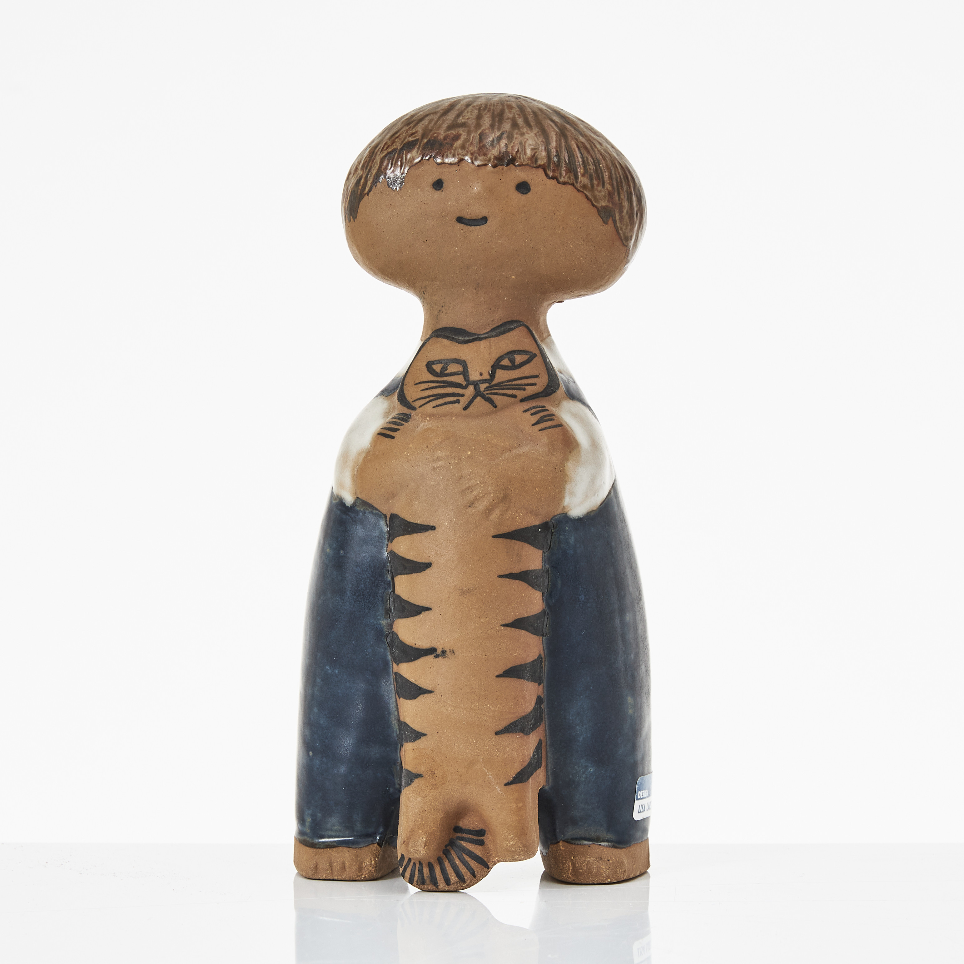 LISA LARSON. "Pelle", figurin, glaserat stengods, monogramsignerad LL, Gustavsberg.