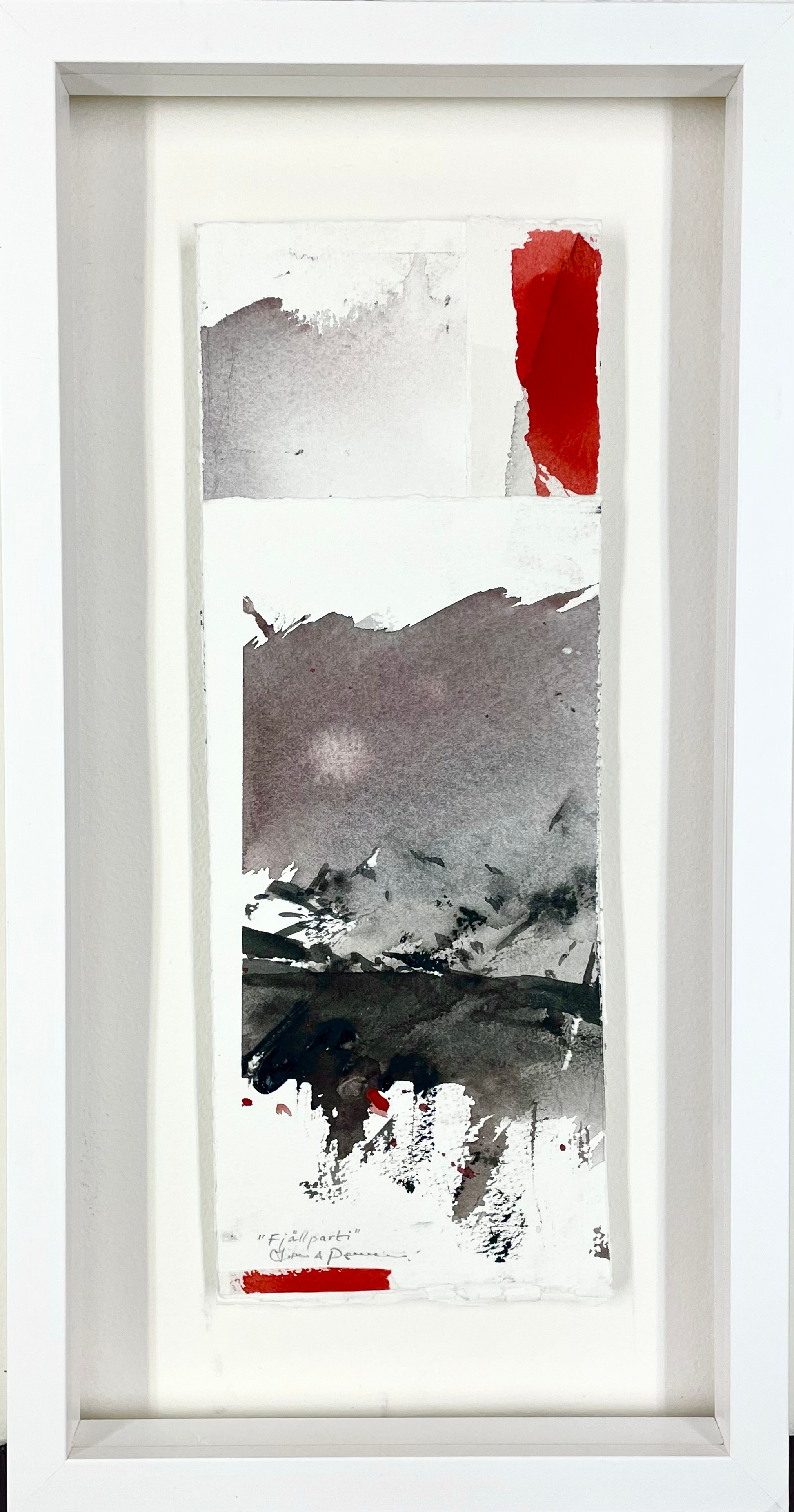 LARS A PERSSON. Akvarell på papper, "Fjällparti", Signerad.