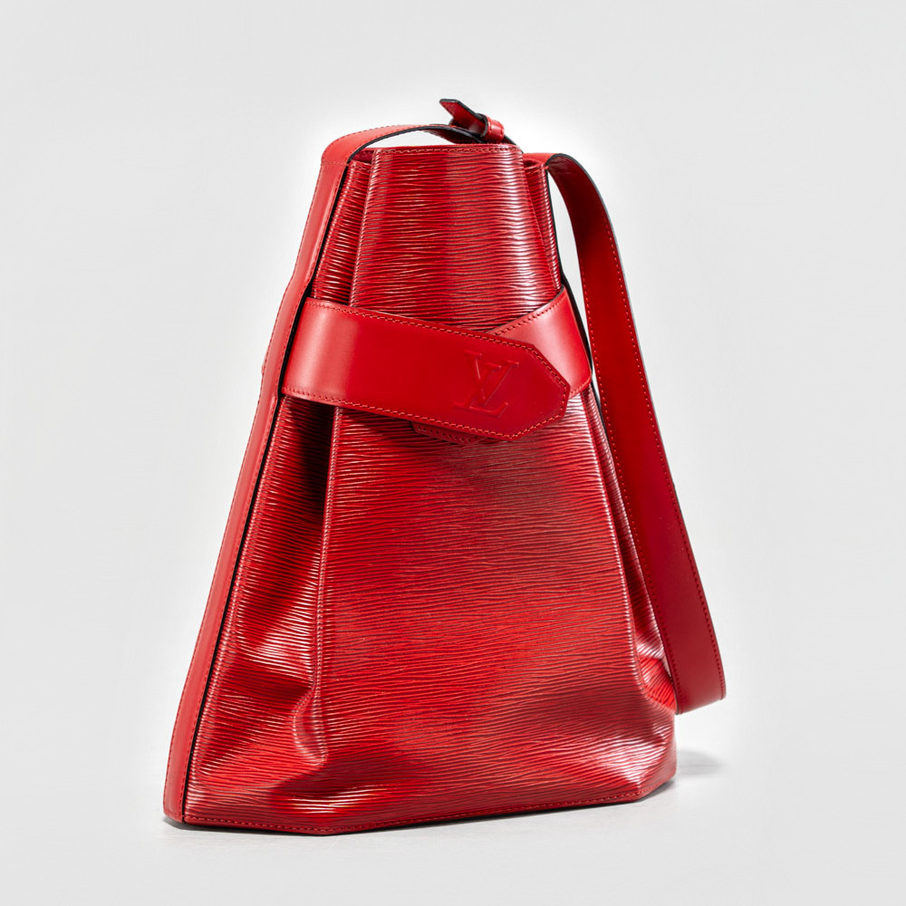 LOUIS VUITTON. Väska "Sac D'Epaule GM Epi Leather Bucket Bag", 1995.