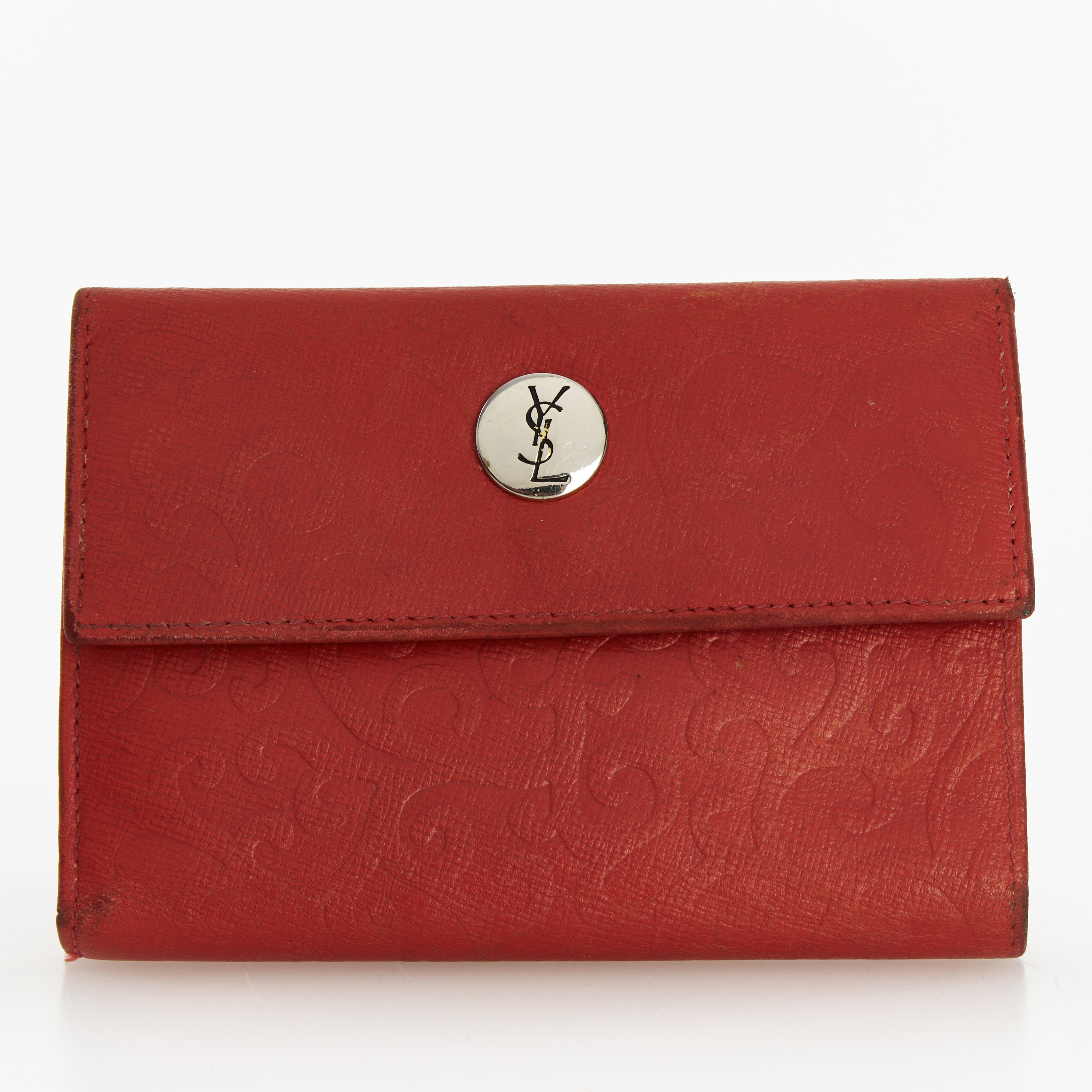 YVES SAINT LAURENT, plånbok, läder, 1980/90-tal.