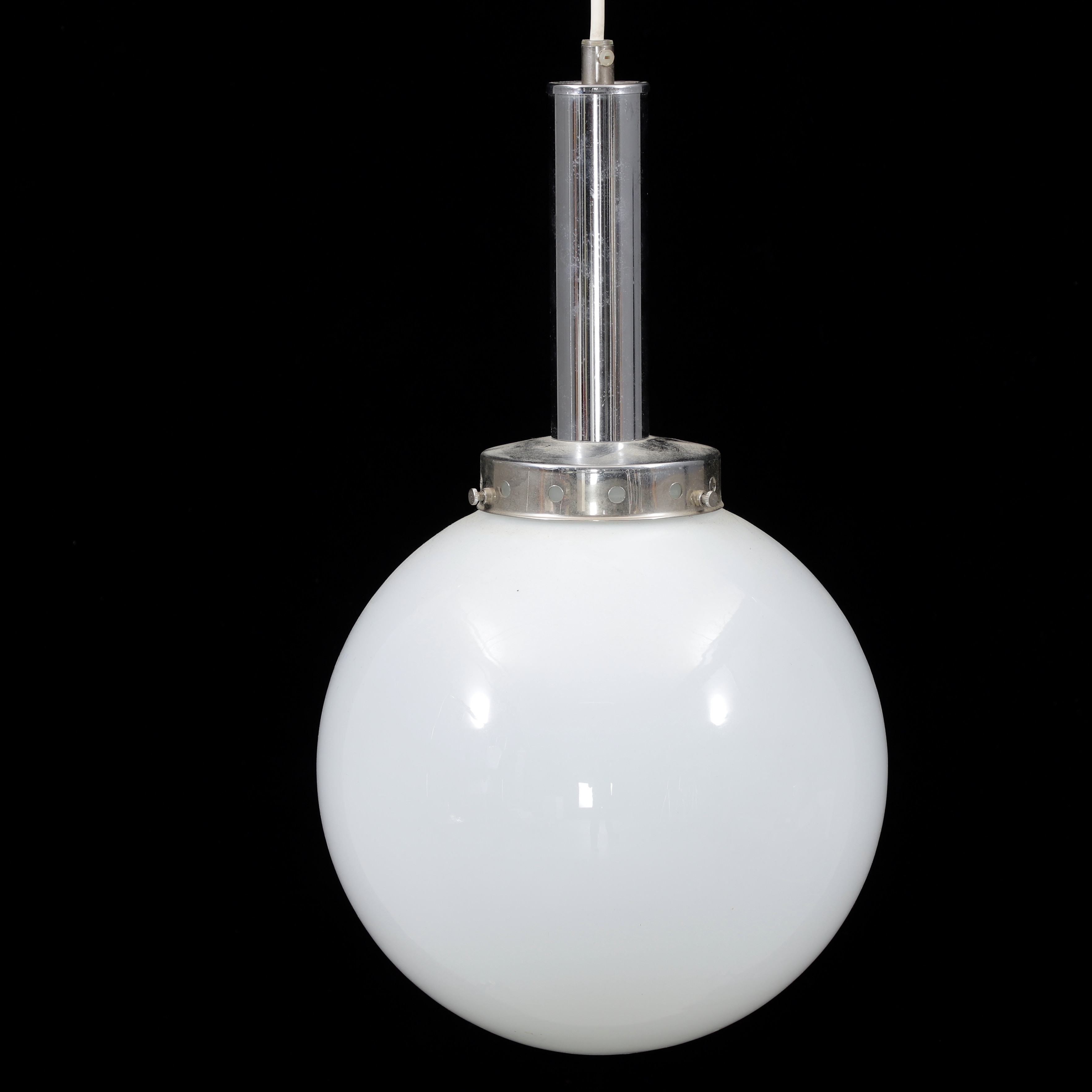 KLOTLAMPA, takmodell, glas/metall, 1900-talets andra hälft.