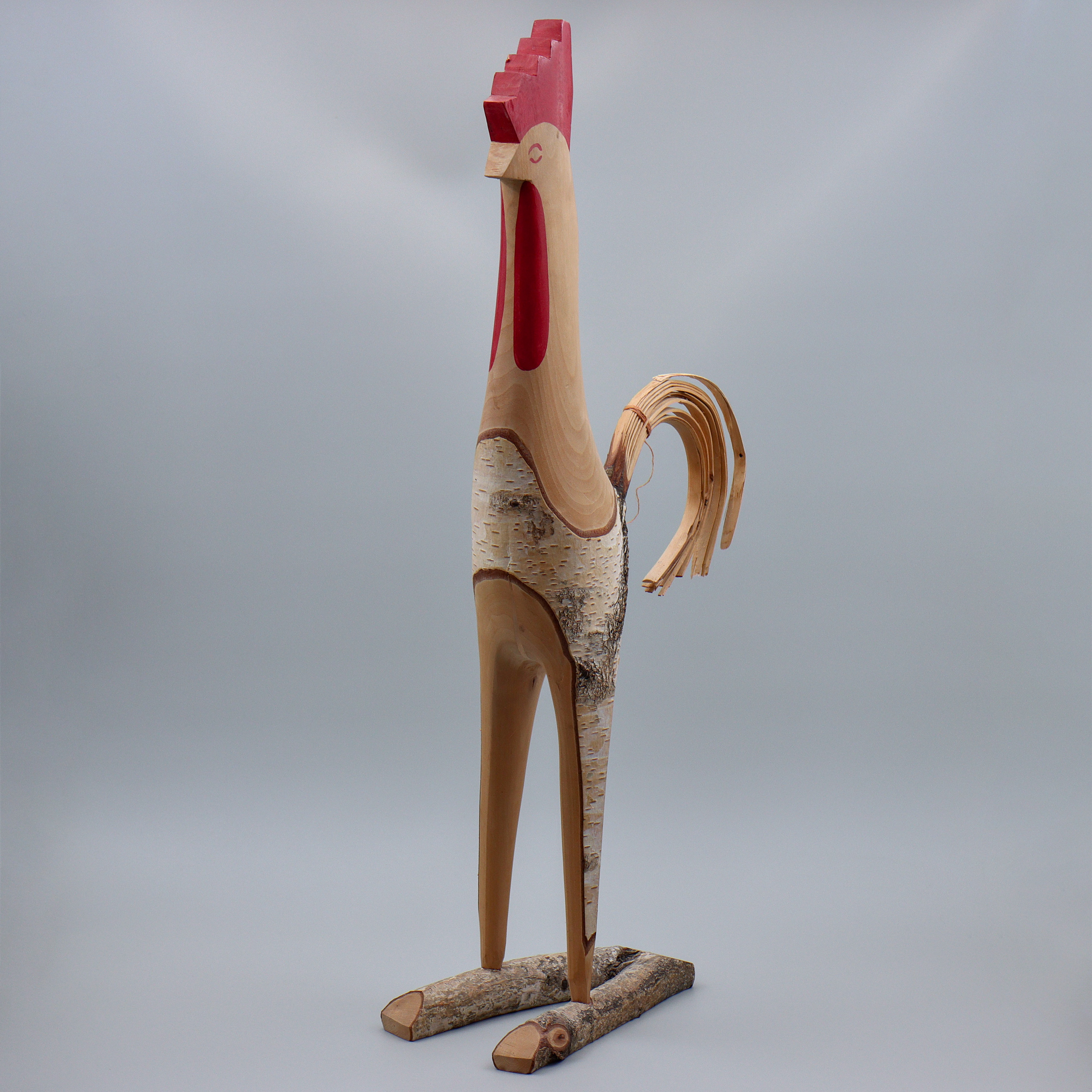 ARVID JONSSON, STOR TORSÅSTUPP (71CM) "TUPP-ARVID" SIGNERAD, DATERAD 1967.