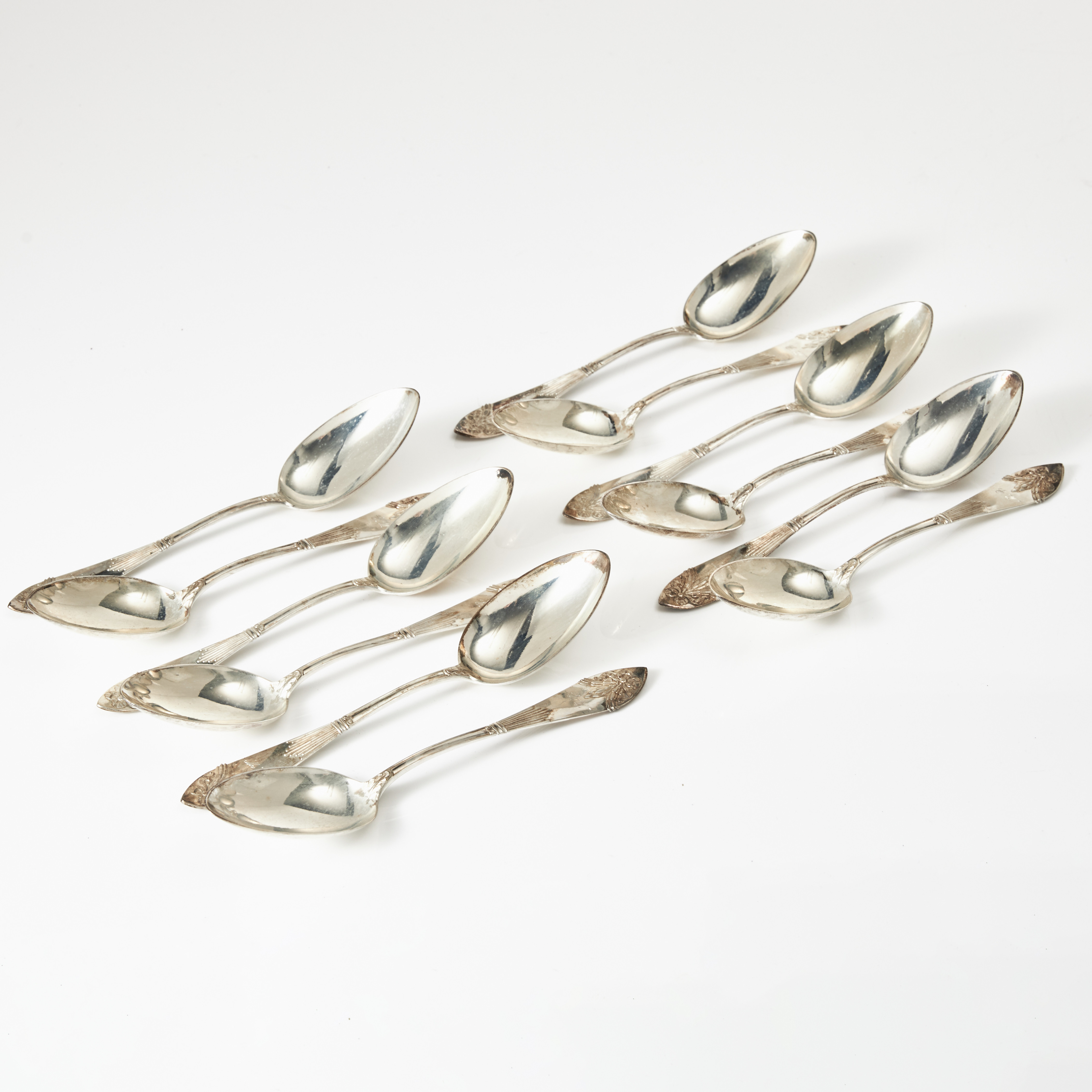 MATSKEDAR, silver, 12, st modell "Empire", CG Hallberg, 1910-tal.