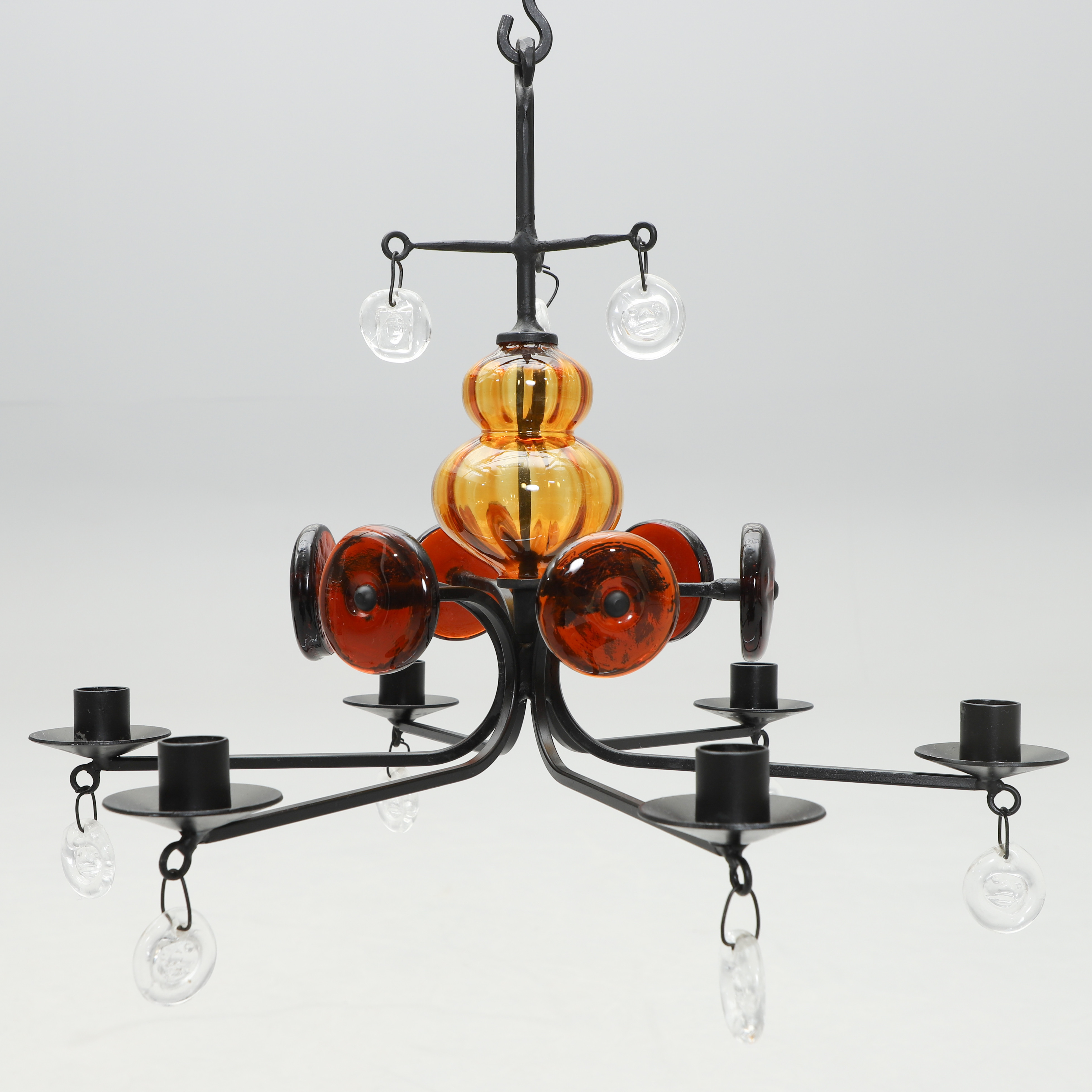 ERIK HÖGLUND. LJUSKRONA, 6 ljusarmar.