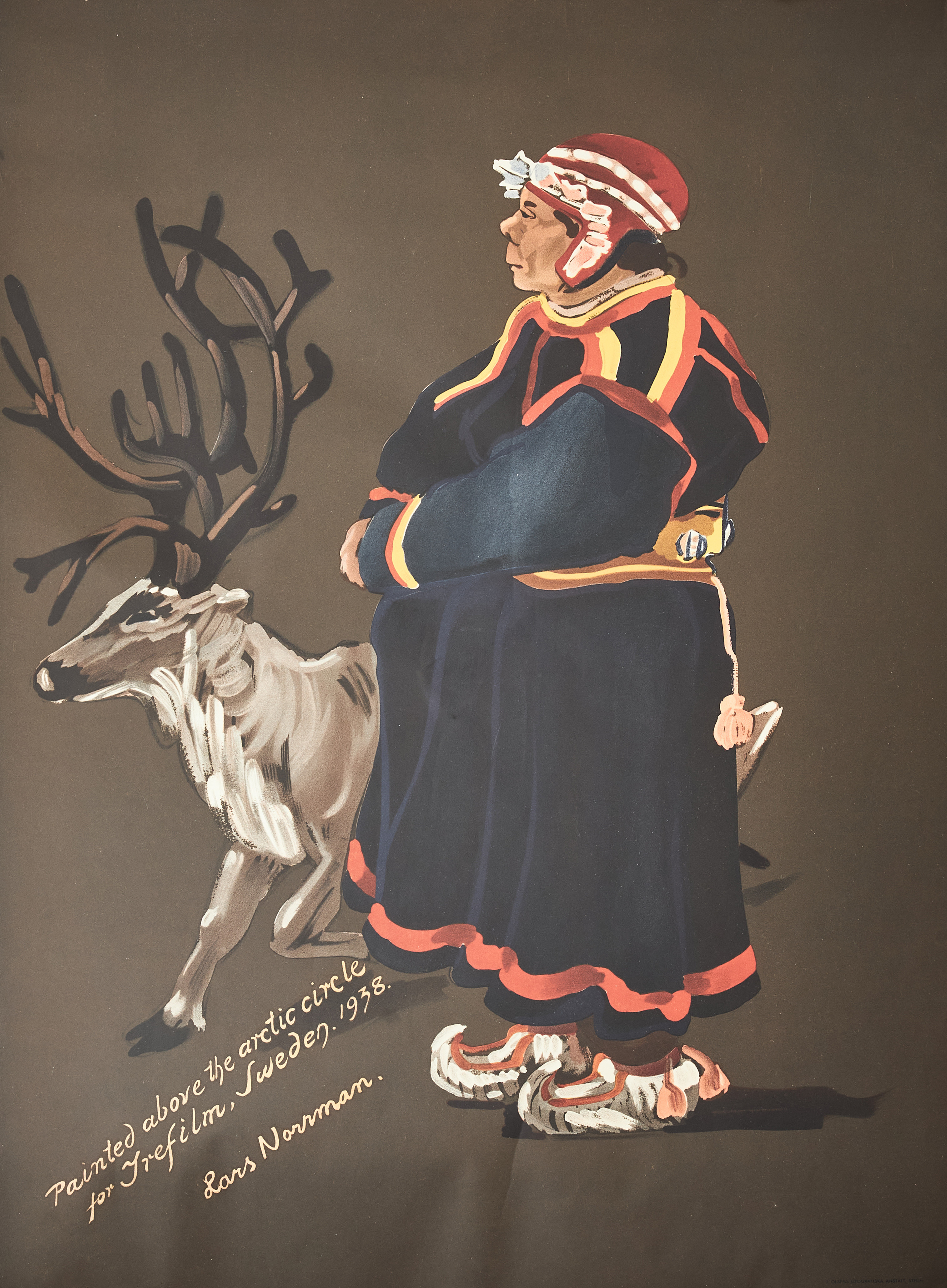 LARS NORRMAN. Affischer, 5 st. till filmen Midnattssolens son 1939.