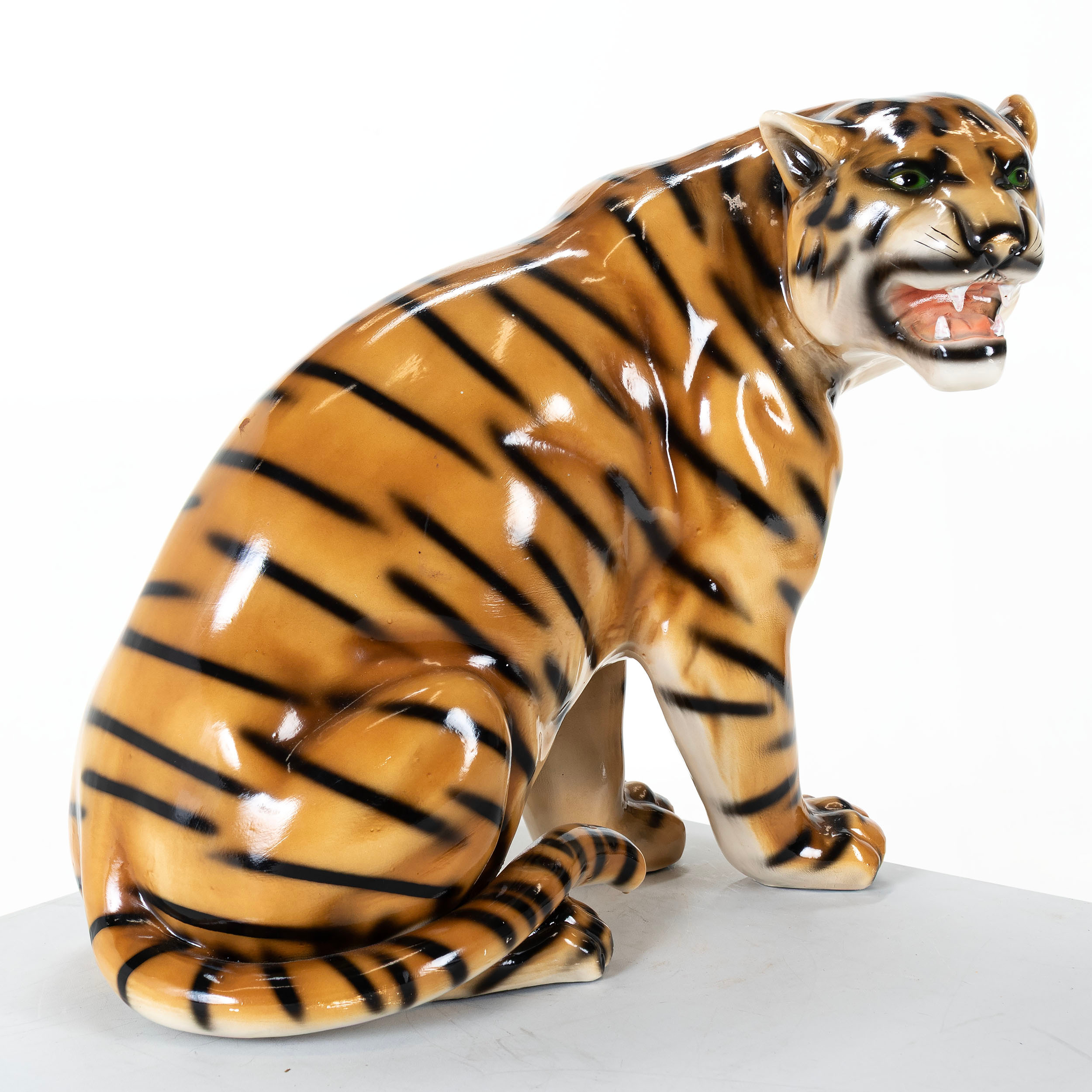 SKULPTUR, gips, form av tiger, 1900 - talets andra hälft.