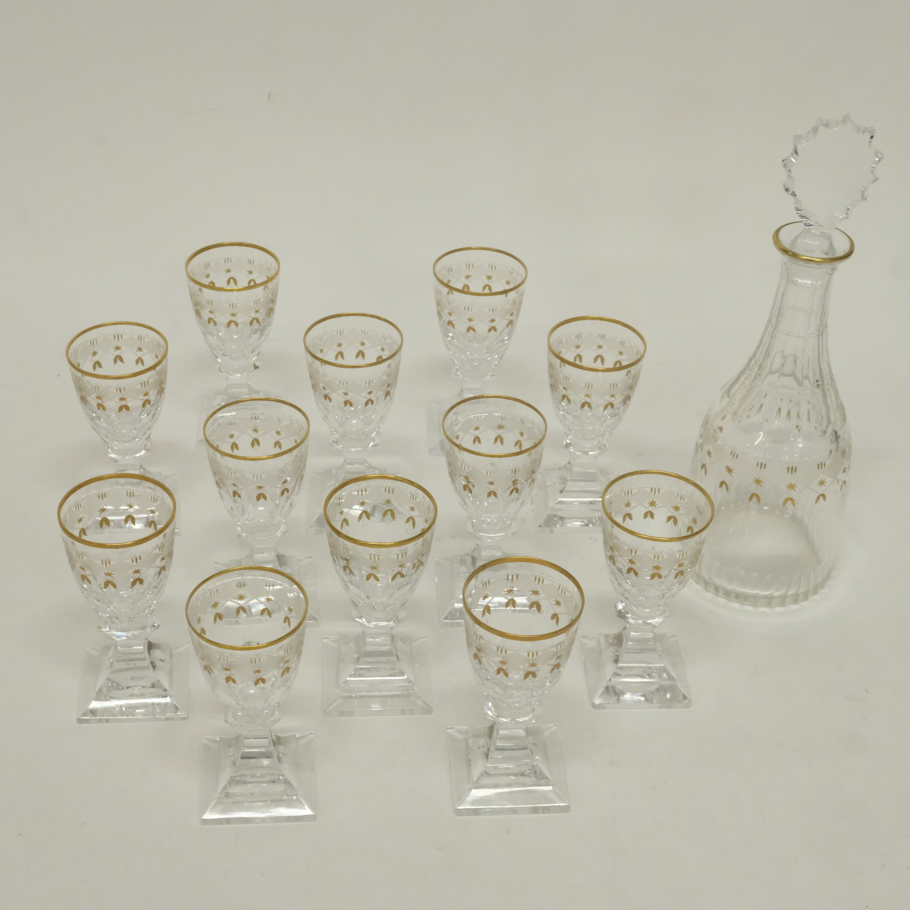 GLASSERVIS, "ODELBERG JUNIOR", KOSTA, 13 DELAR.