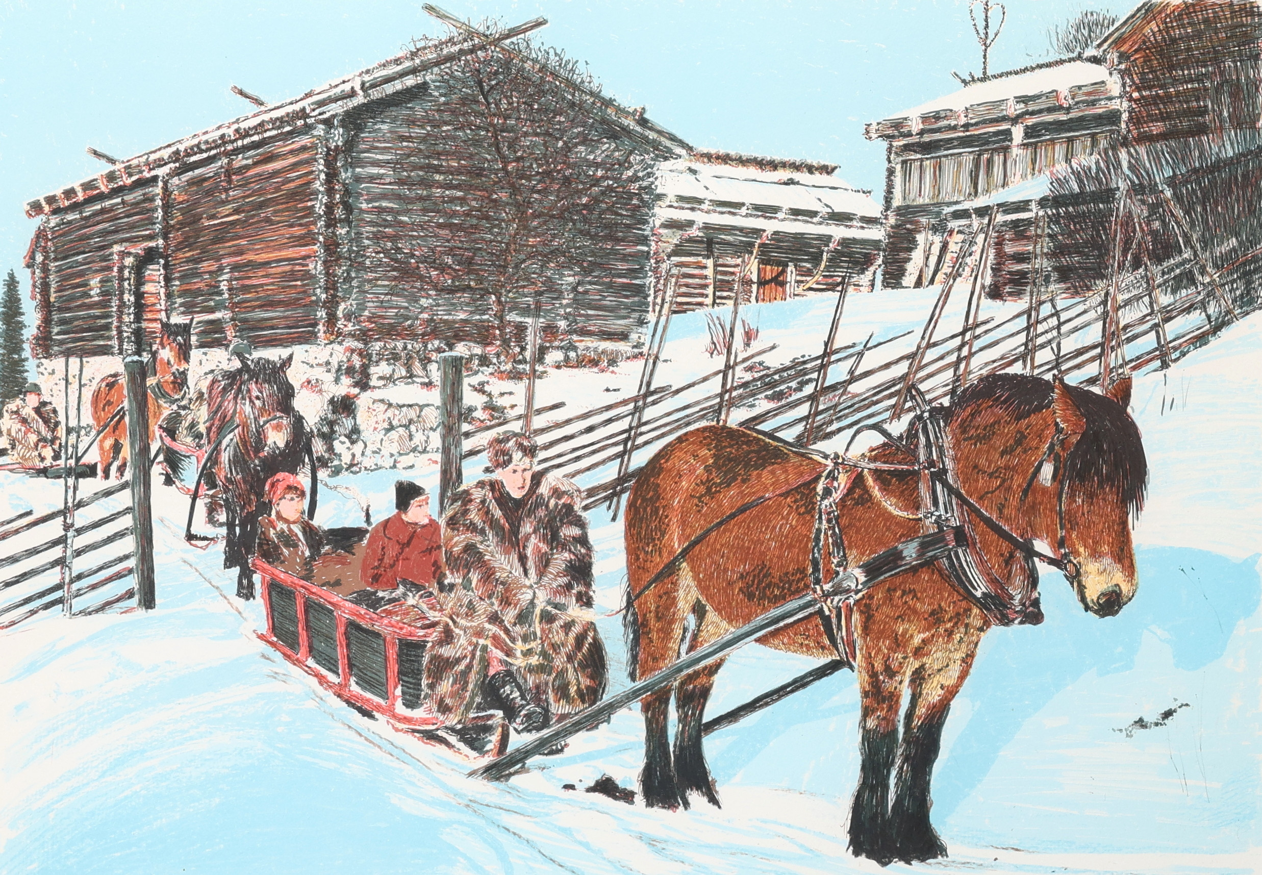 GÖRAN HAHNE. 2 st litografier, signerad,e numrerade 383/360, 189/360.