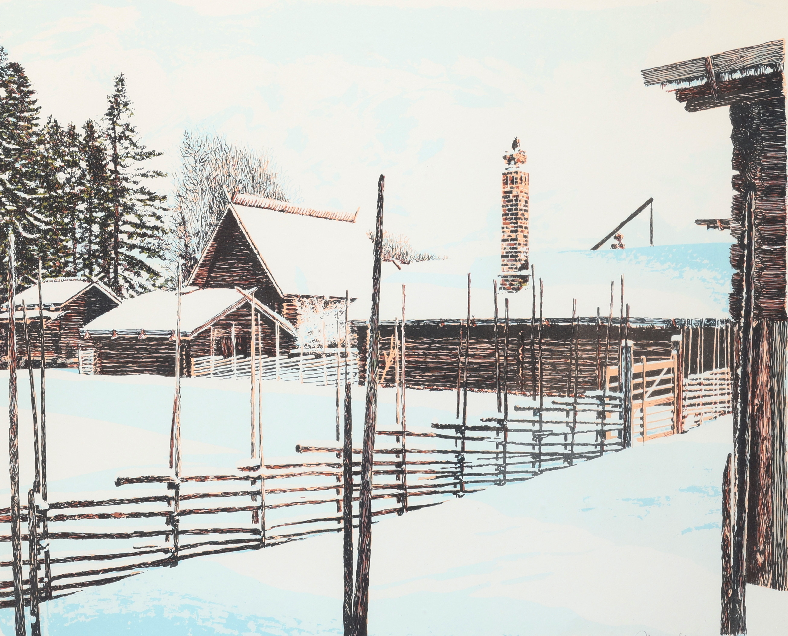 GÖRAN HAHNE. Färglitografi, signerad, numrerad 112/310.